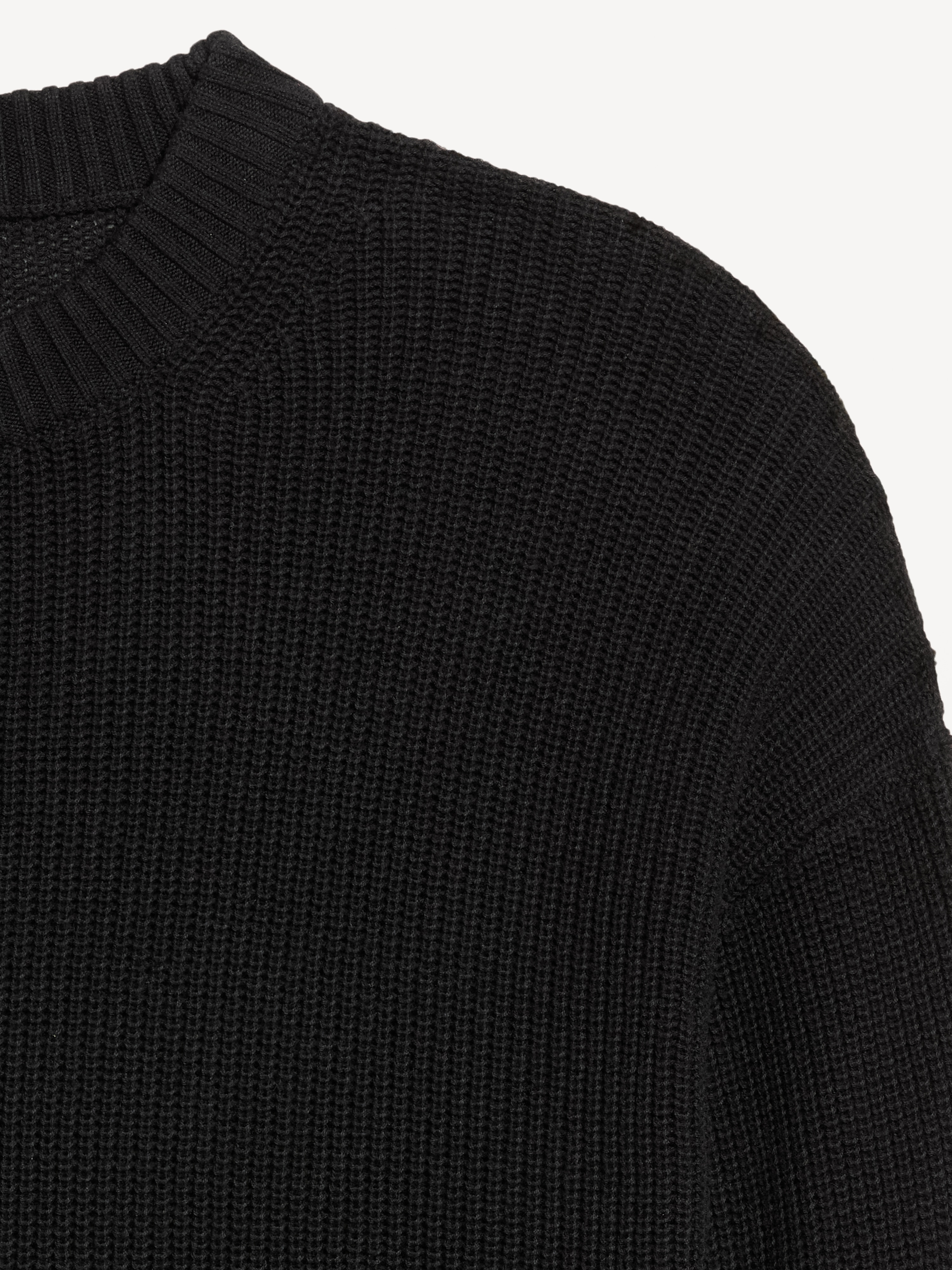 Seaside Cotton Shaker Oversized Tunic Sweater - Black Jack - 5