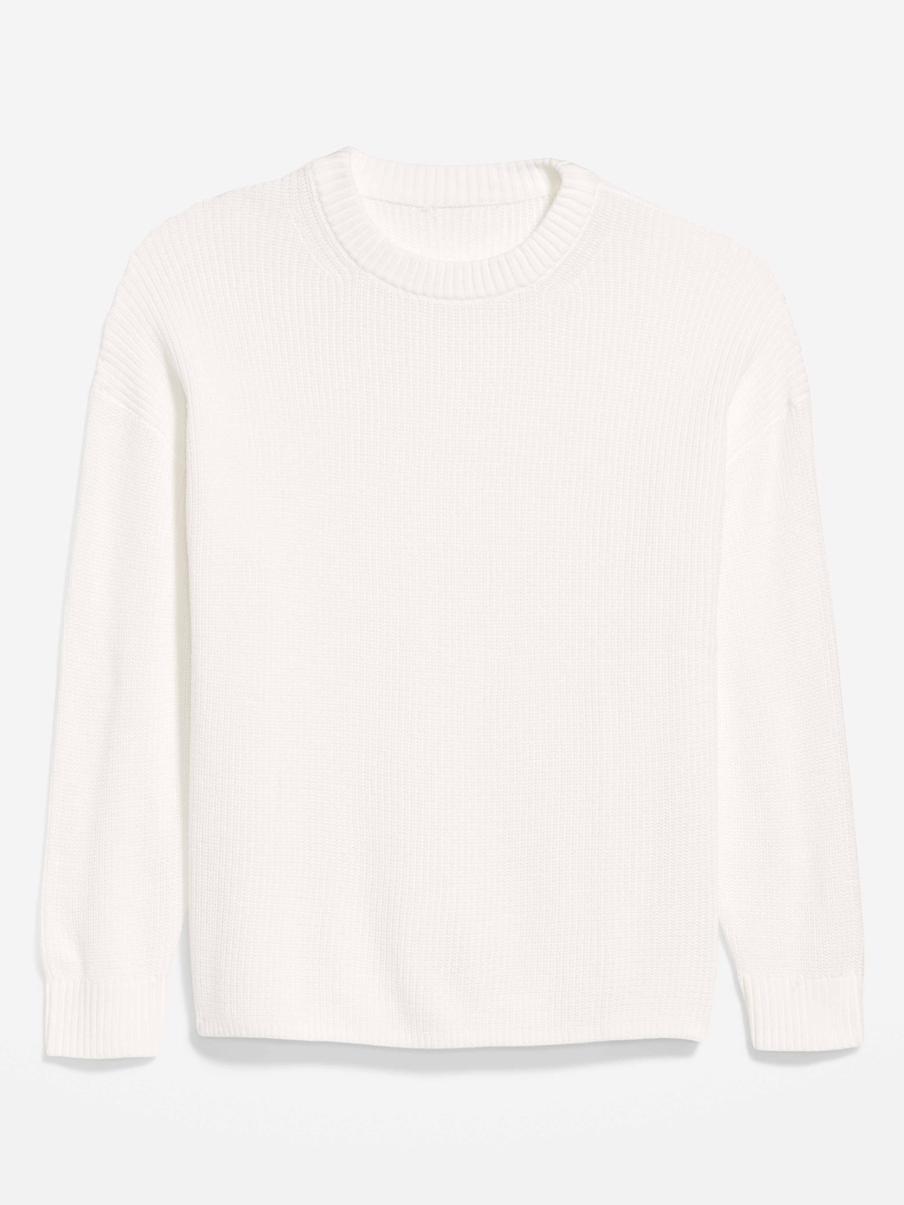 Seaside Cotton Shaker Oversized Tunic Sweater - Sea Salt - 4