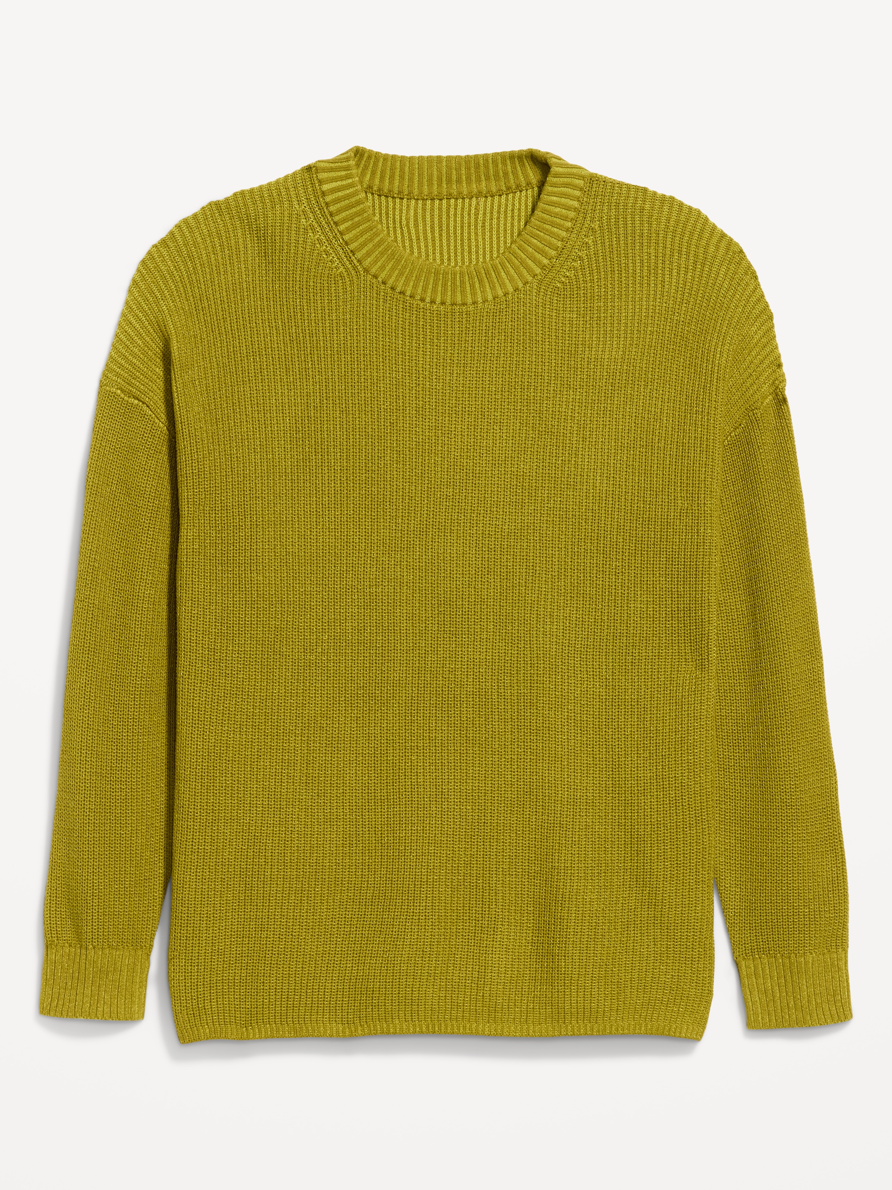 Seaside Cotton Shaker Oversized Tunic Sweater - Mysterious Fern - 4