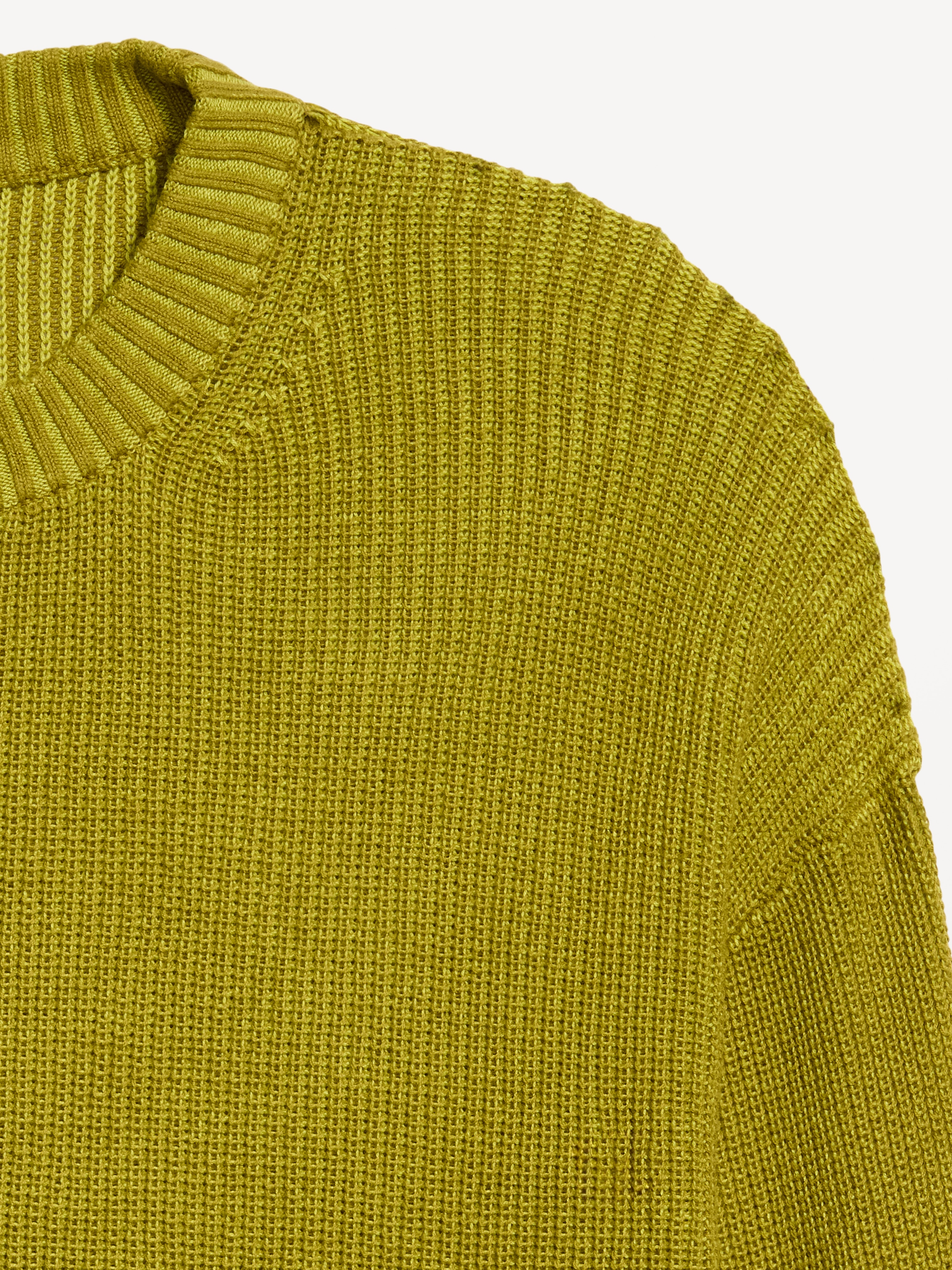 Seaside Cotton Shaker Oversized Tunic Sweater - Mysterious Fern - 5