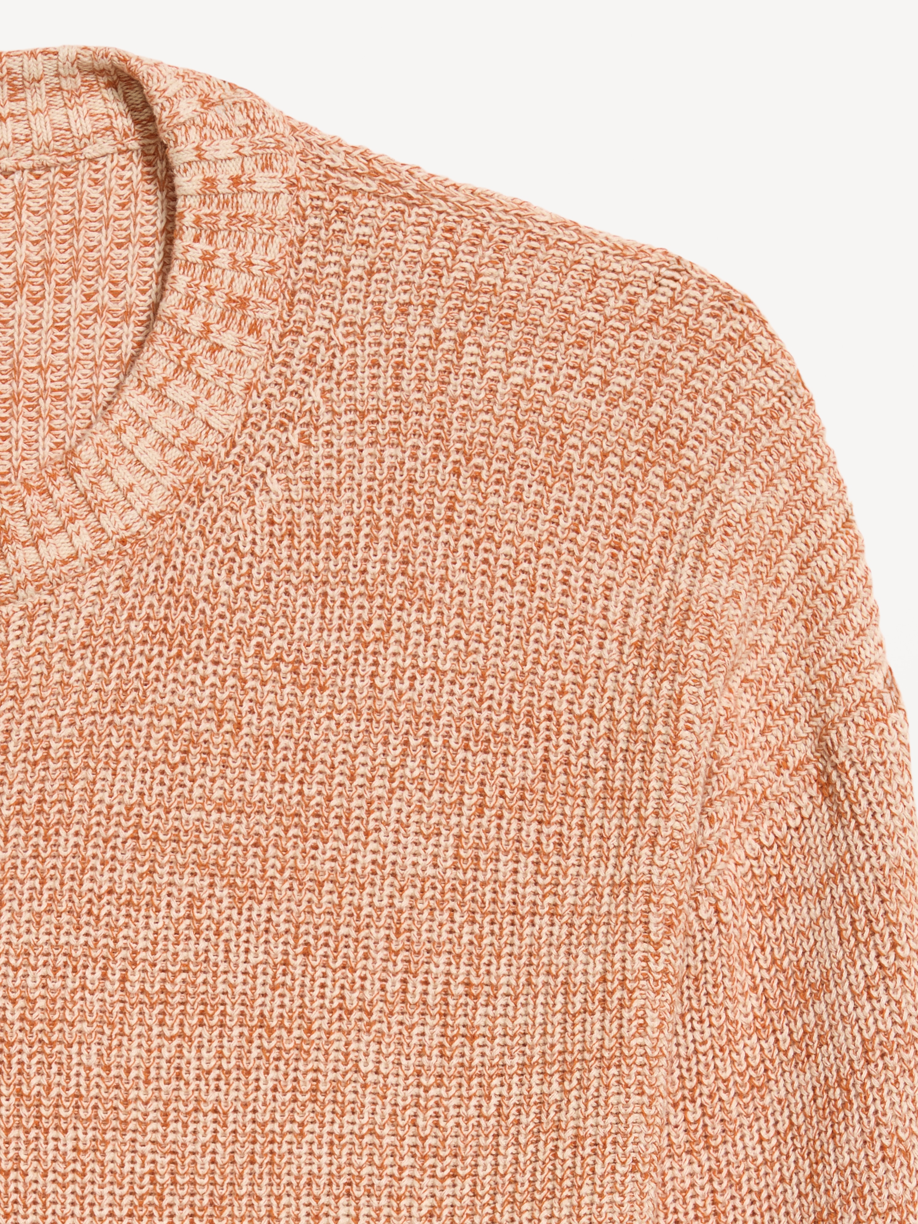 Seaside Cotton Shaker Oversized Tunic Sweater - Oatmeal Marl - 5