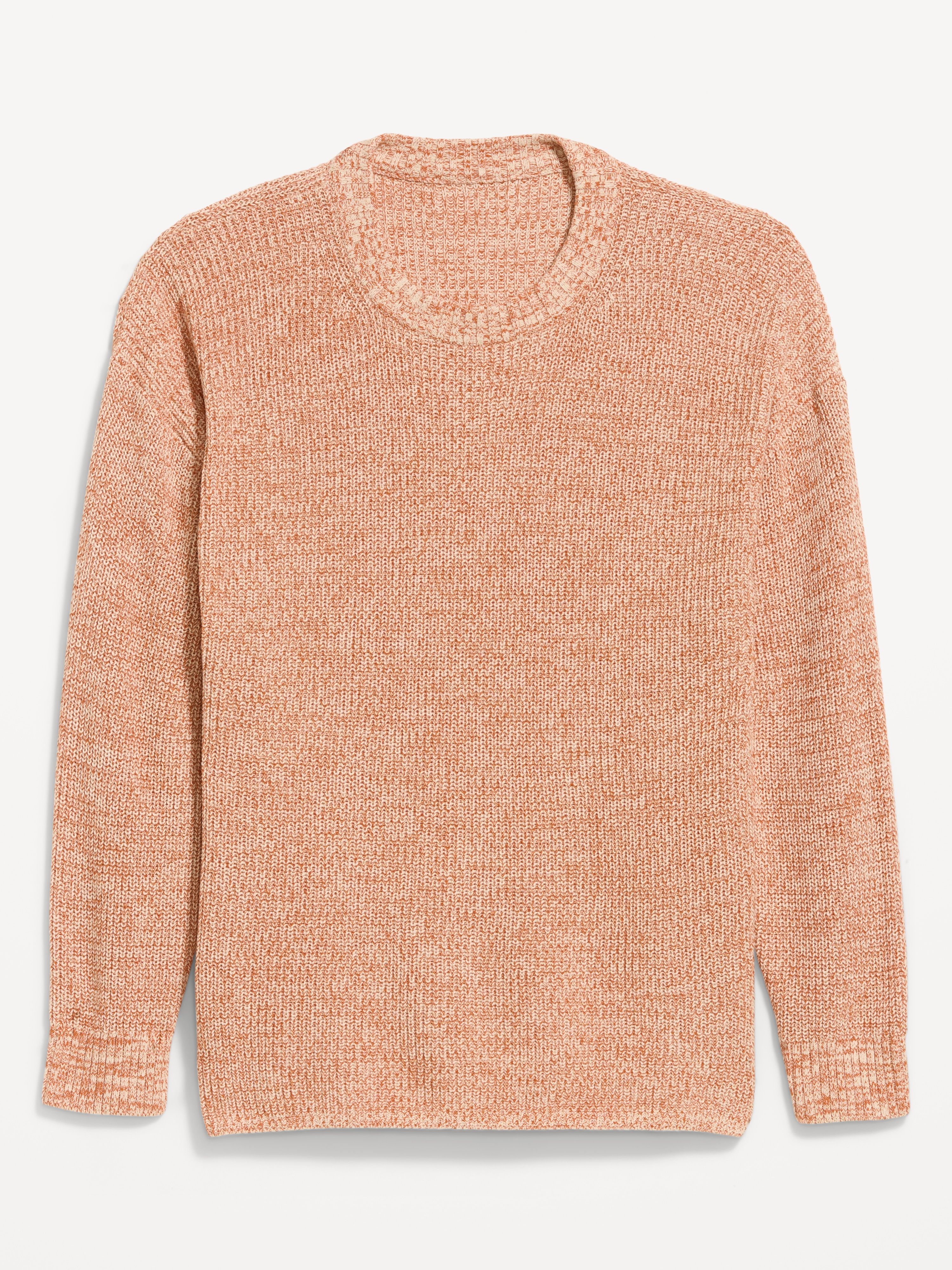 Seaside Cotton Shaker Oversized Tunic Sweater - Oatmeal Marl - 4