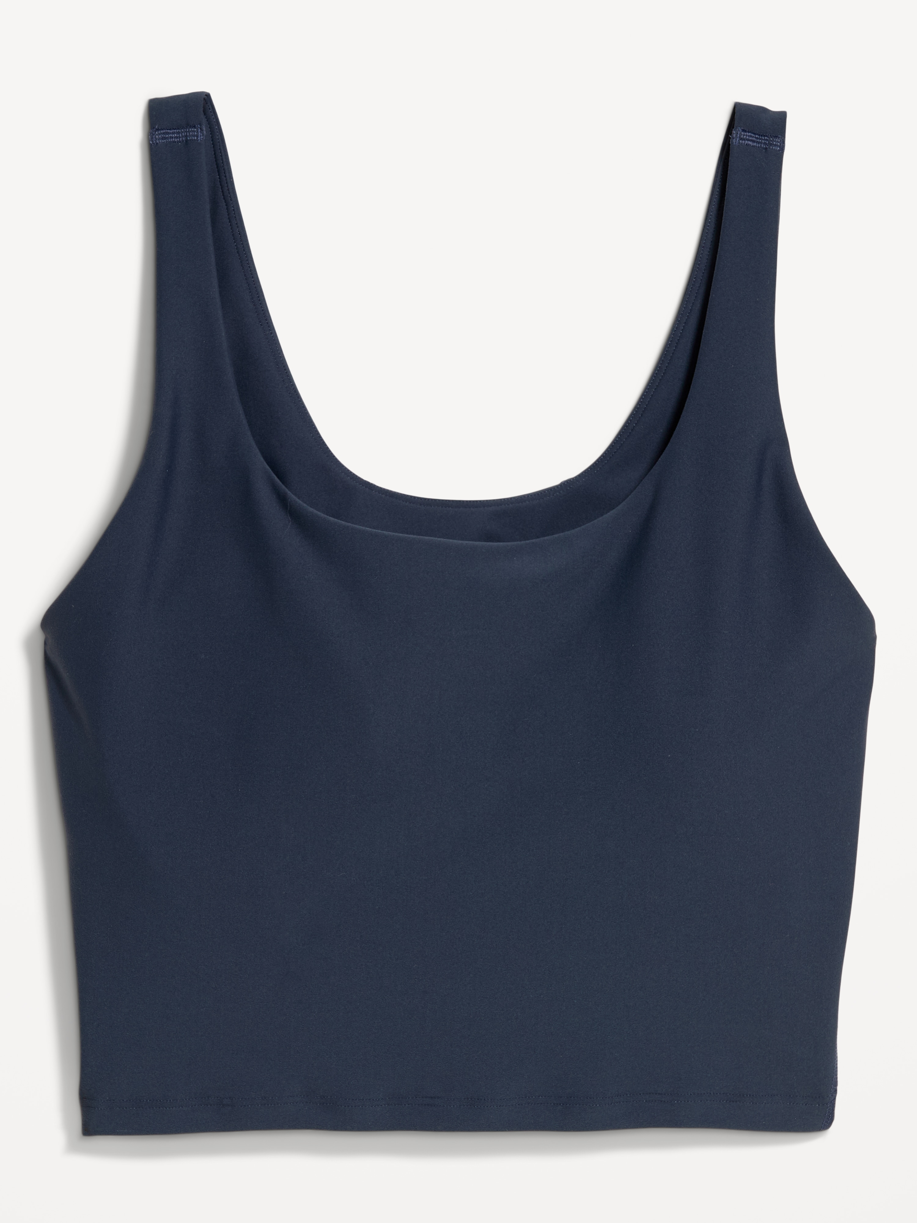 Light Support PowerSoft Longline Sports Bra - Navy Blue - 4