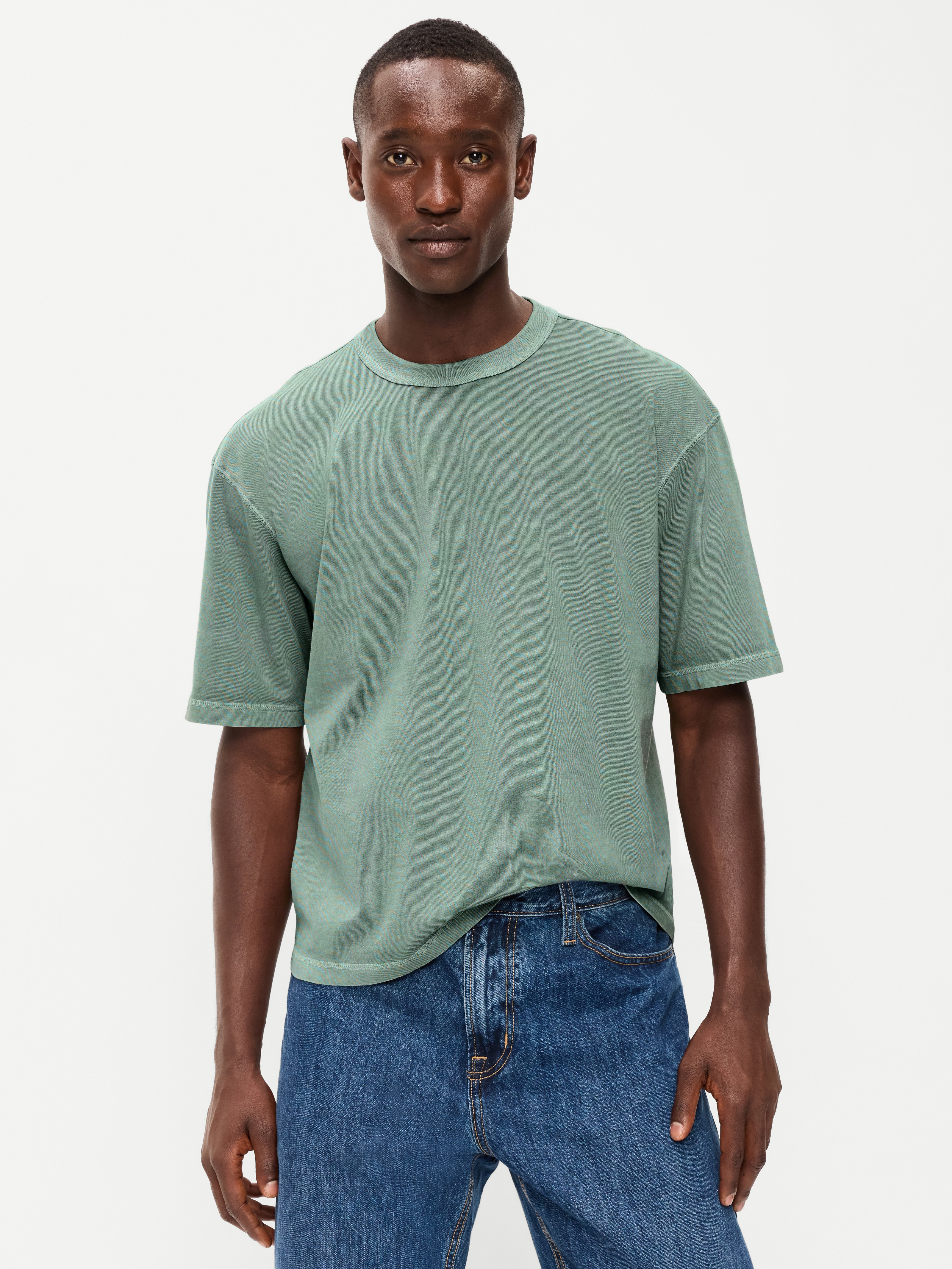 Garment-Dyed Heavyweight Cropped T-Shirt - Lakeshore - 1