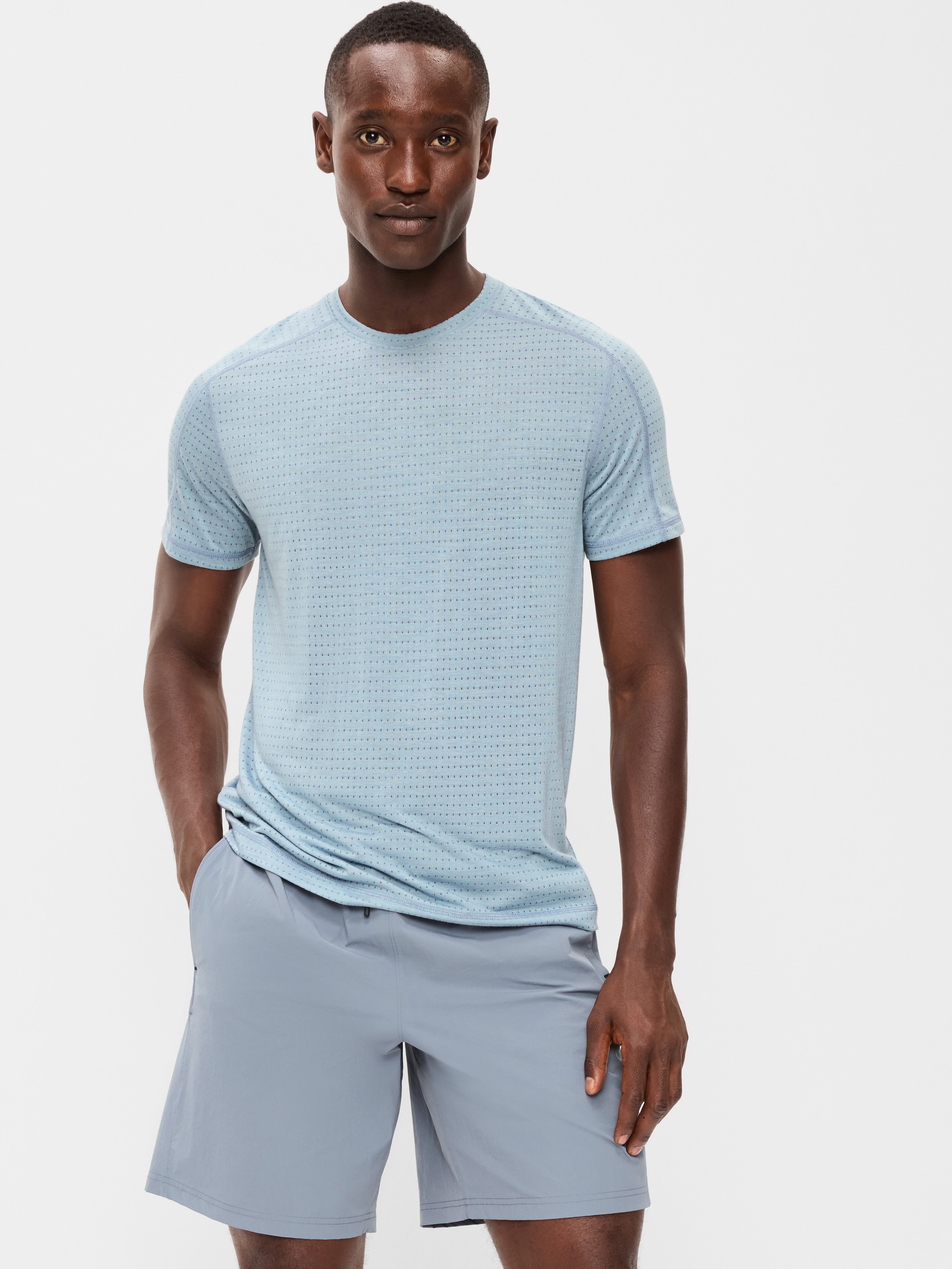 Relaxed Mesh T-Shirt - Rain Harbor - 1