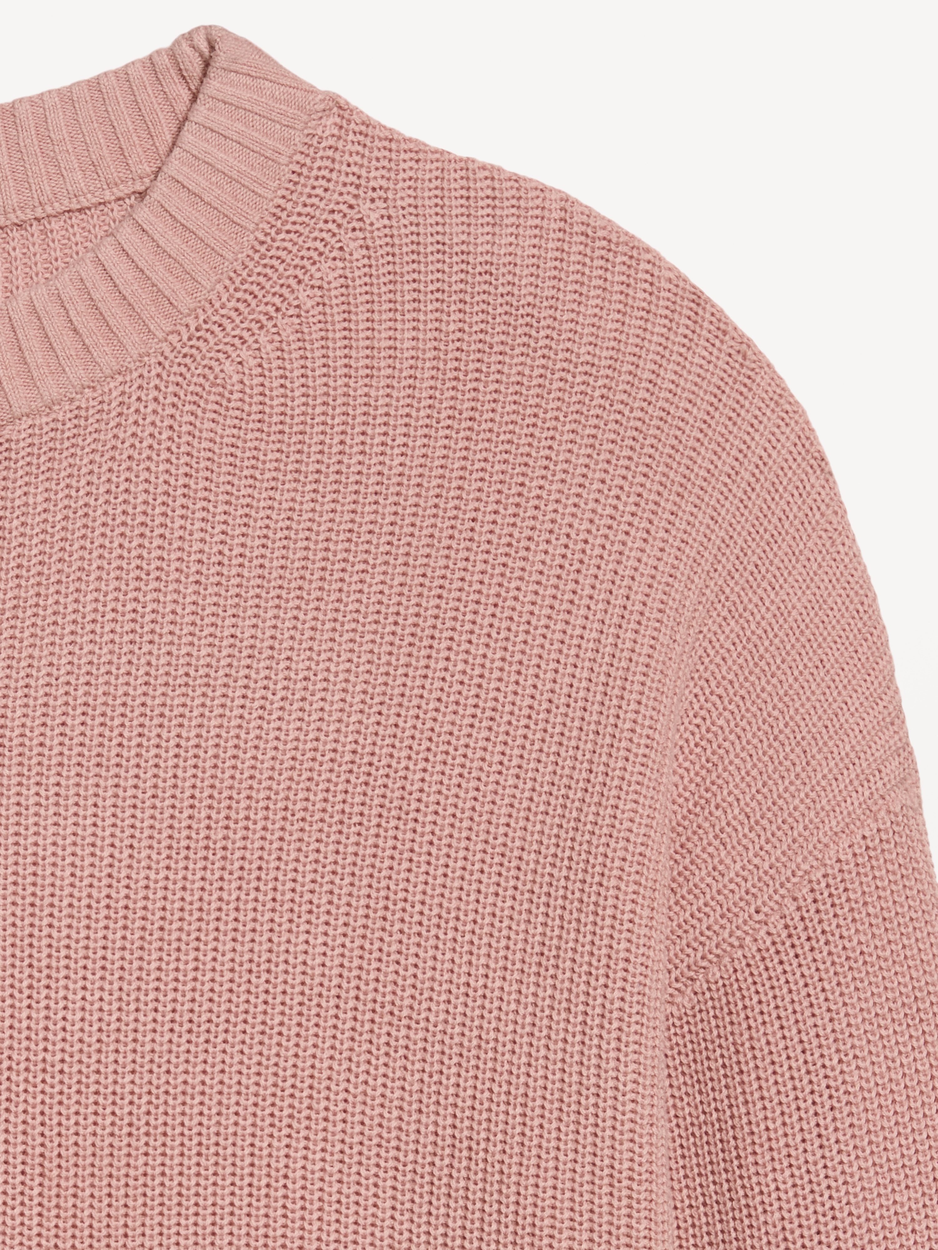 Seaside Cotton Shaker Oversized Tunic Sweater - Powder Pink - 5