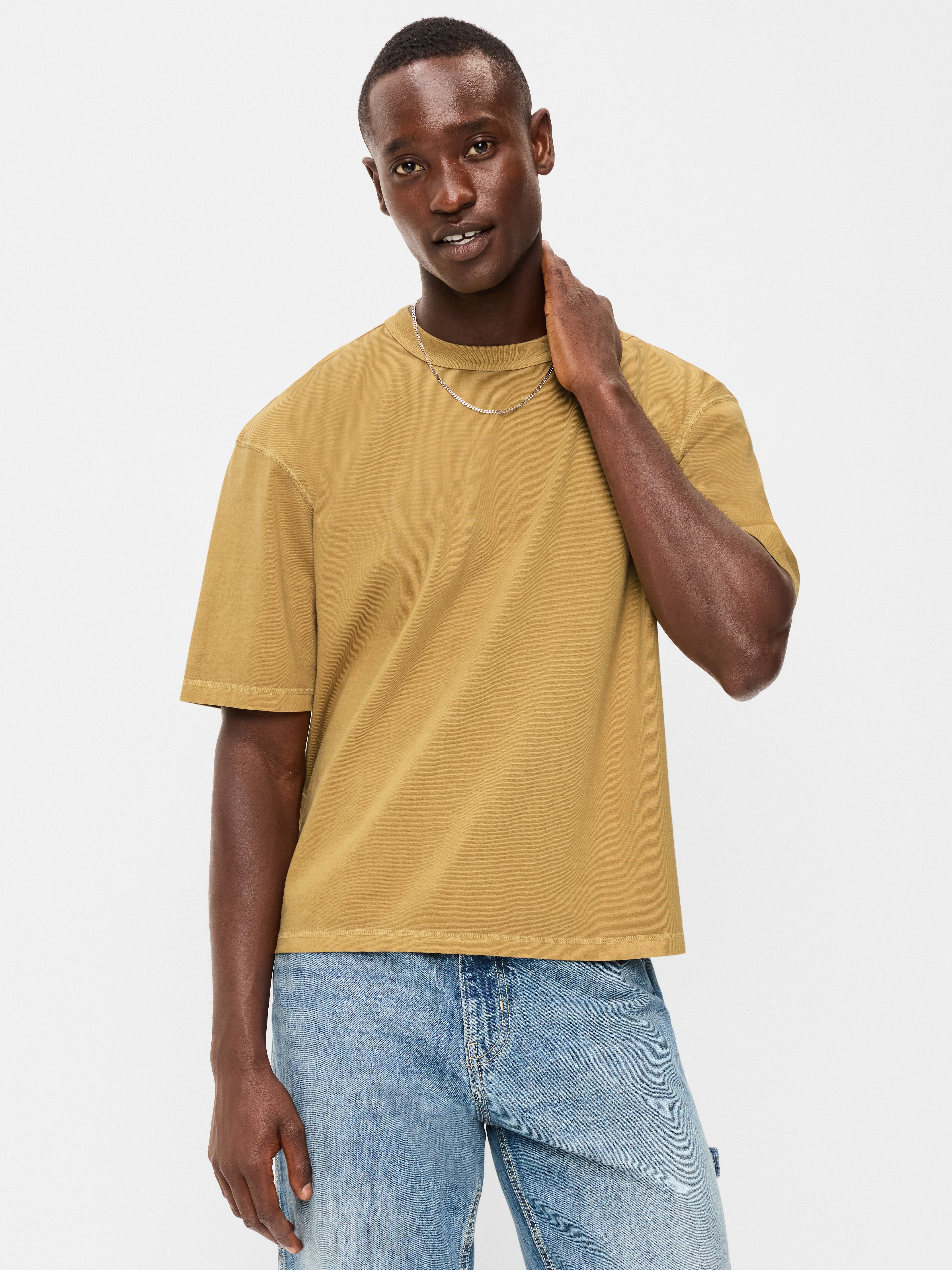 Garment-Dyed Heavyweight Cropped T-Shirt - Wetland Reed - 1