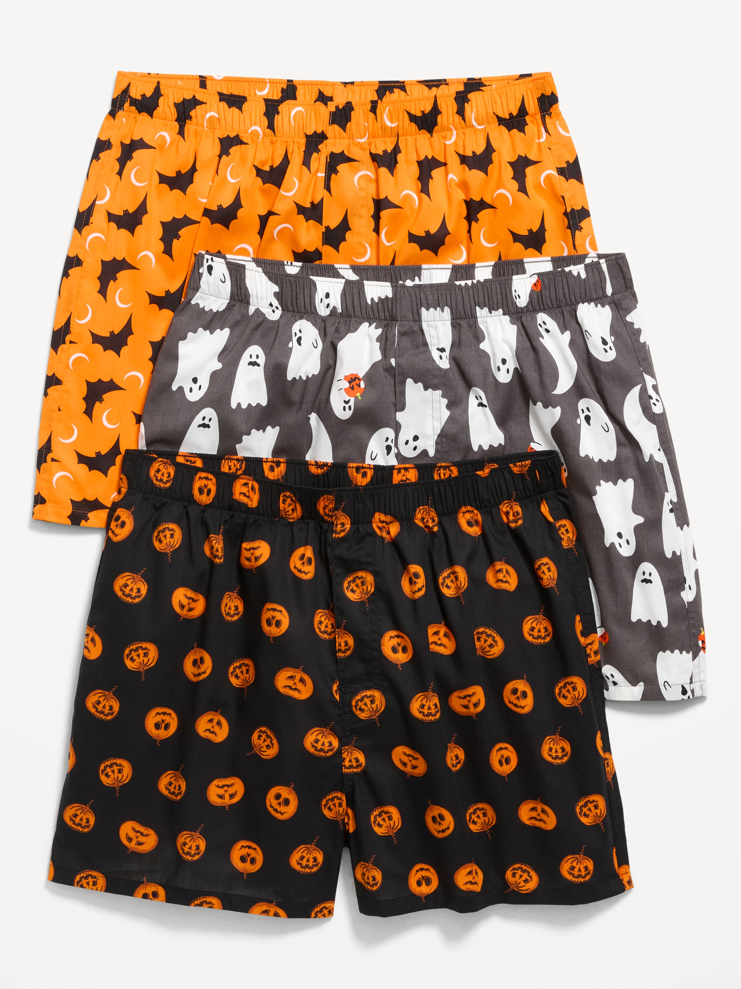3-Pack Soft-Washed Boxer Shorts -- 3.75-inch inseam - Halloween - 1