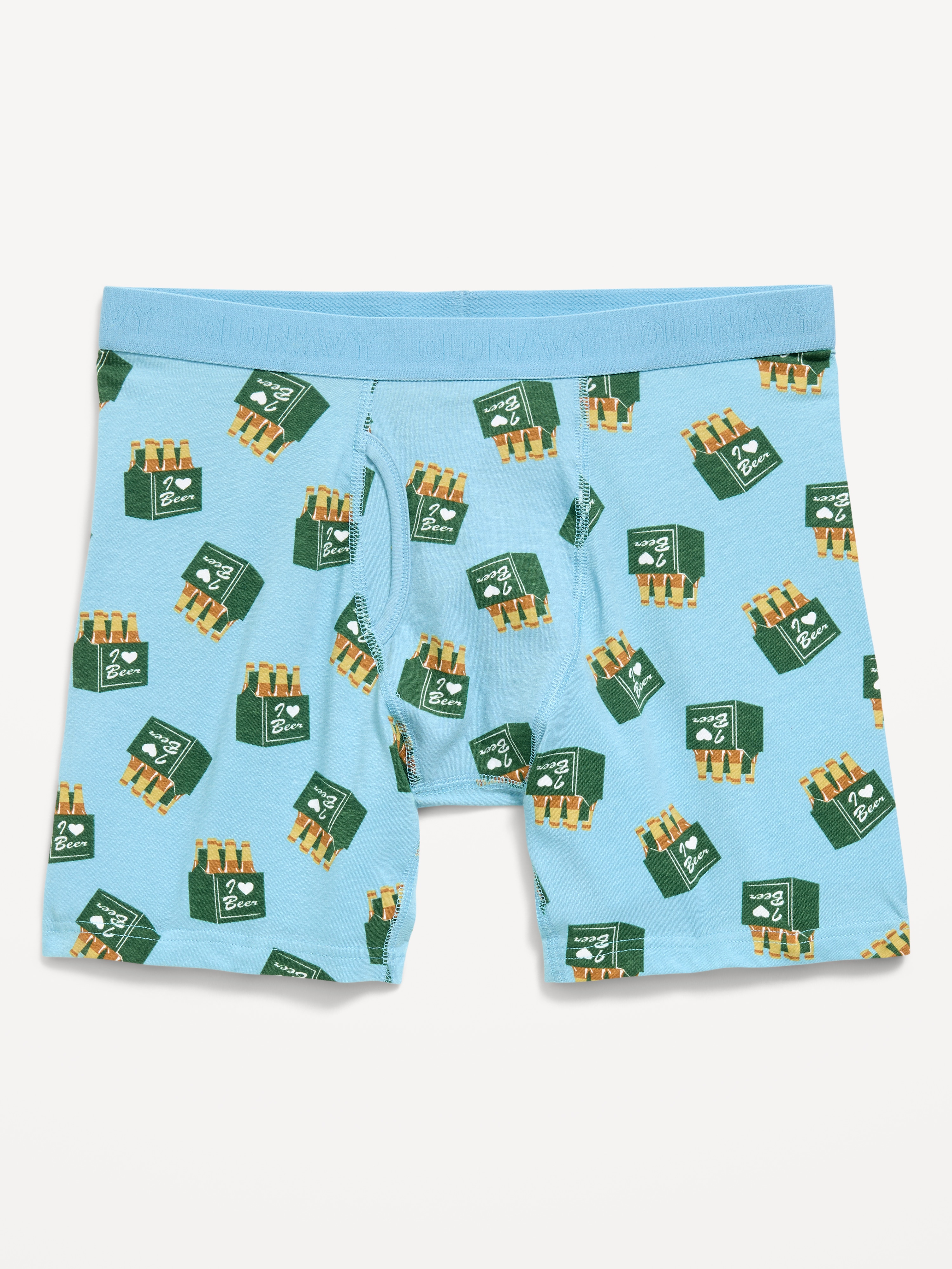Soft-Washed Boxer Briefs -- 6.25-inch inseam - Blue Peace Beer - 1