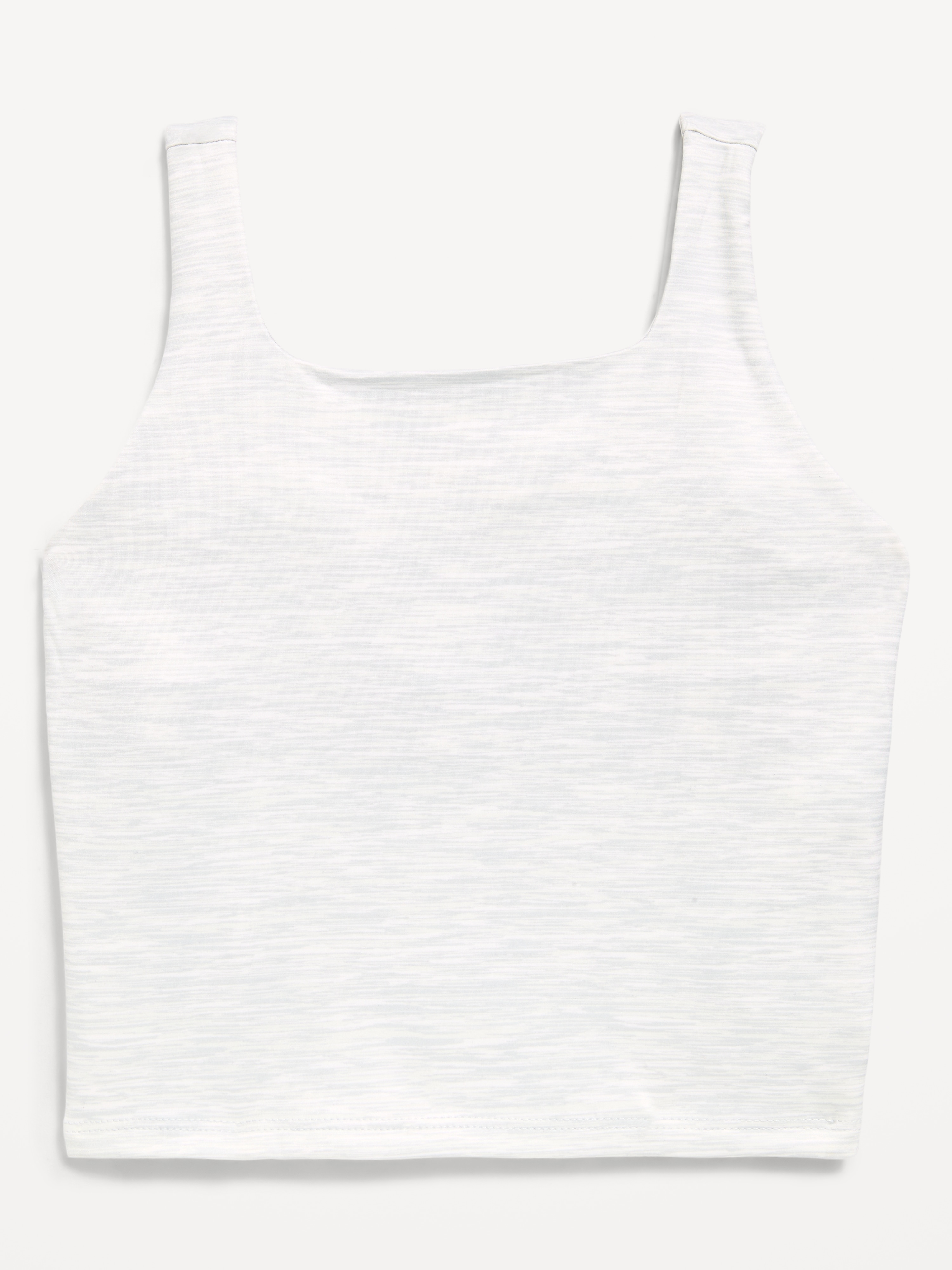 StudioSmooth Longline Sports Bra for Girls - Gray Print - 3