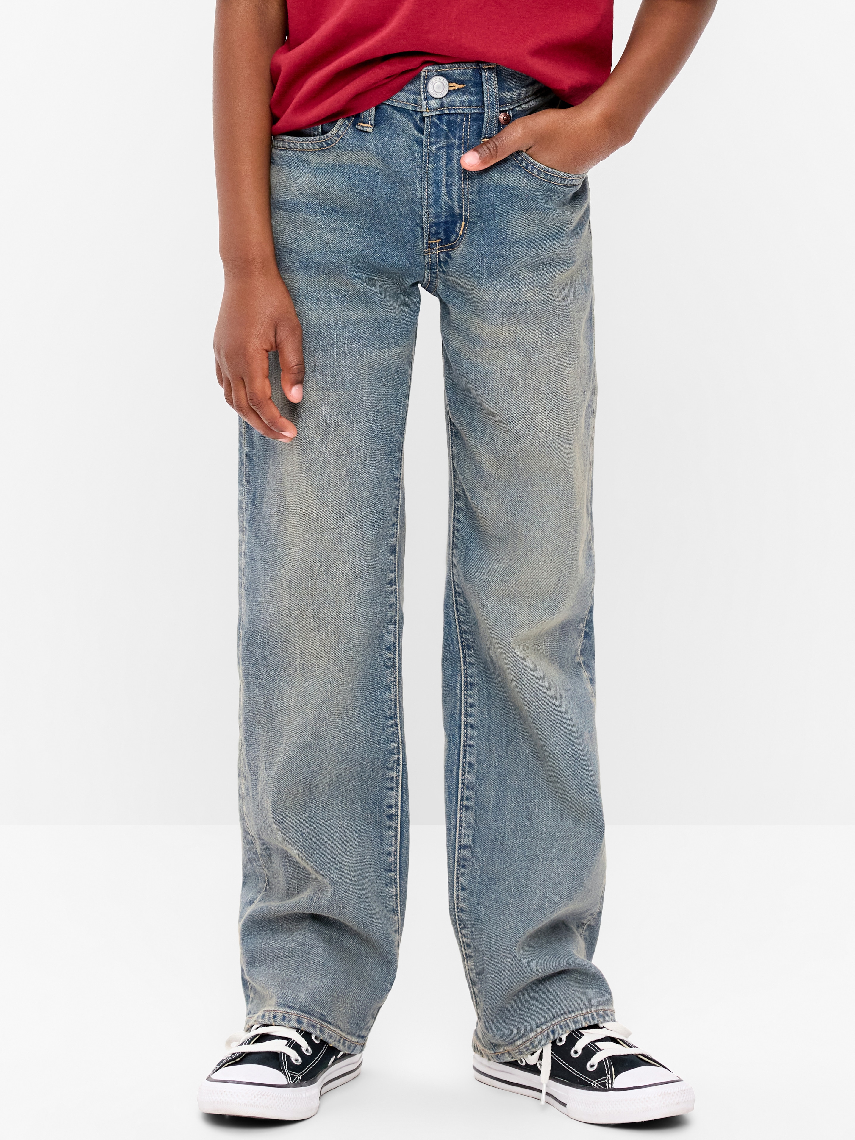 Built-In Flex Boot-Cut Jeans for Boys - Medium Wash - 1