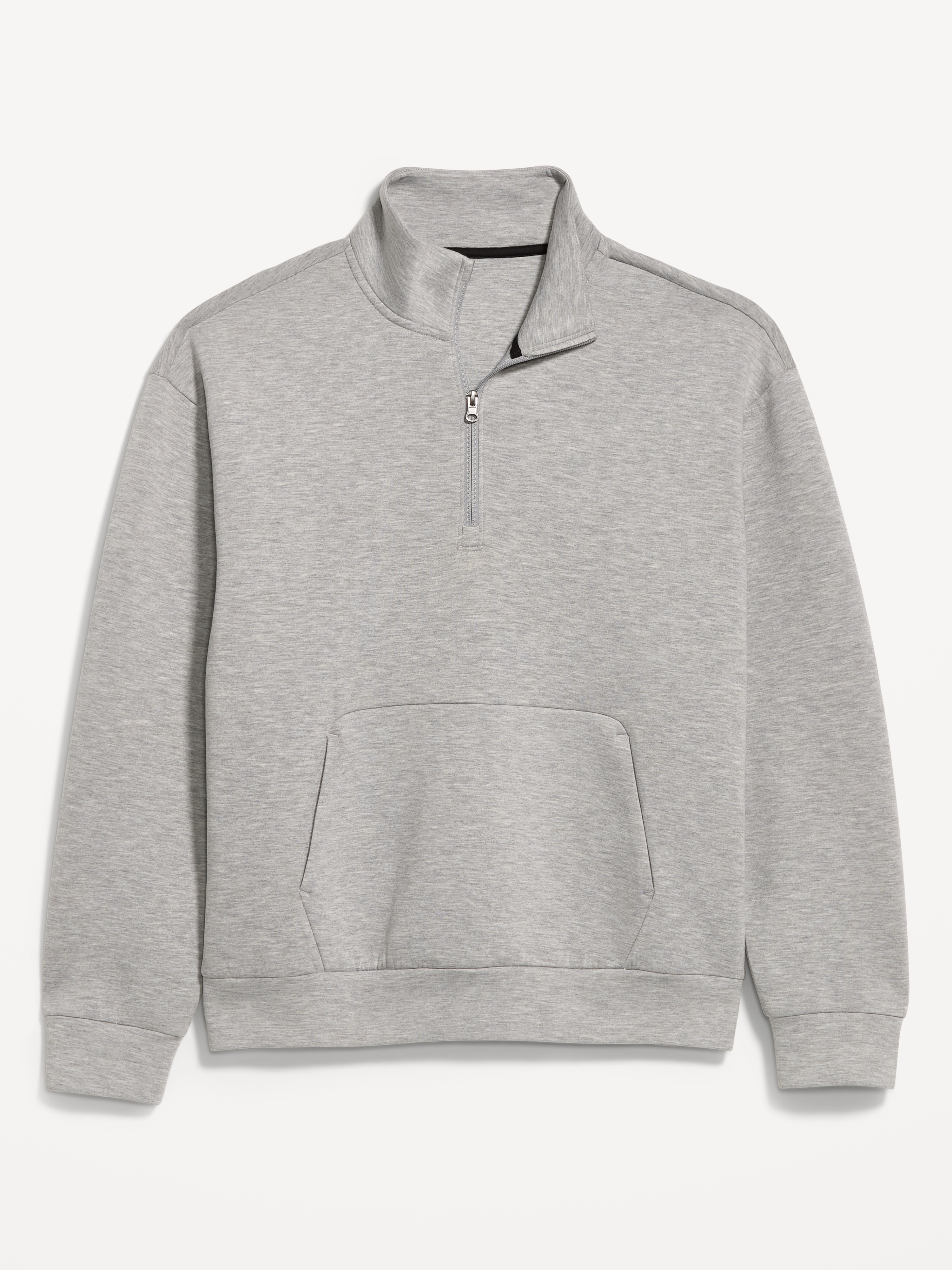 Bounce Fleece Oversized Half-Zip Pullover Sweatshirt - Heather Gray - 4