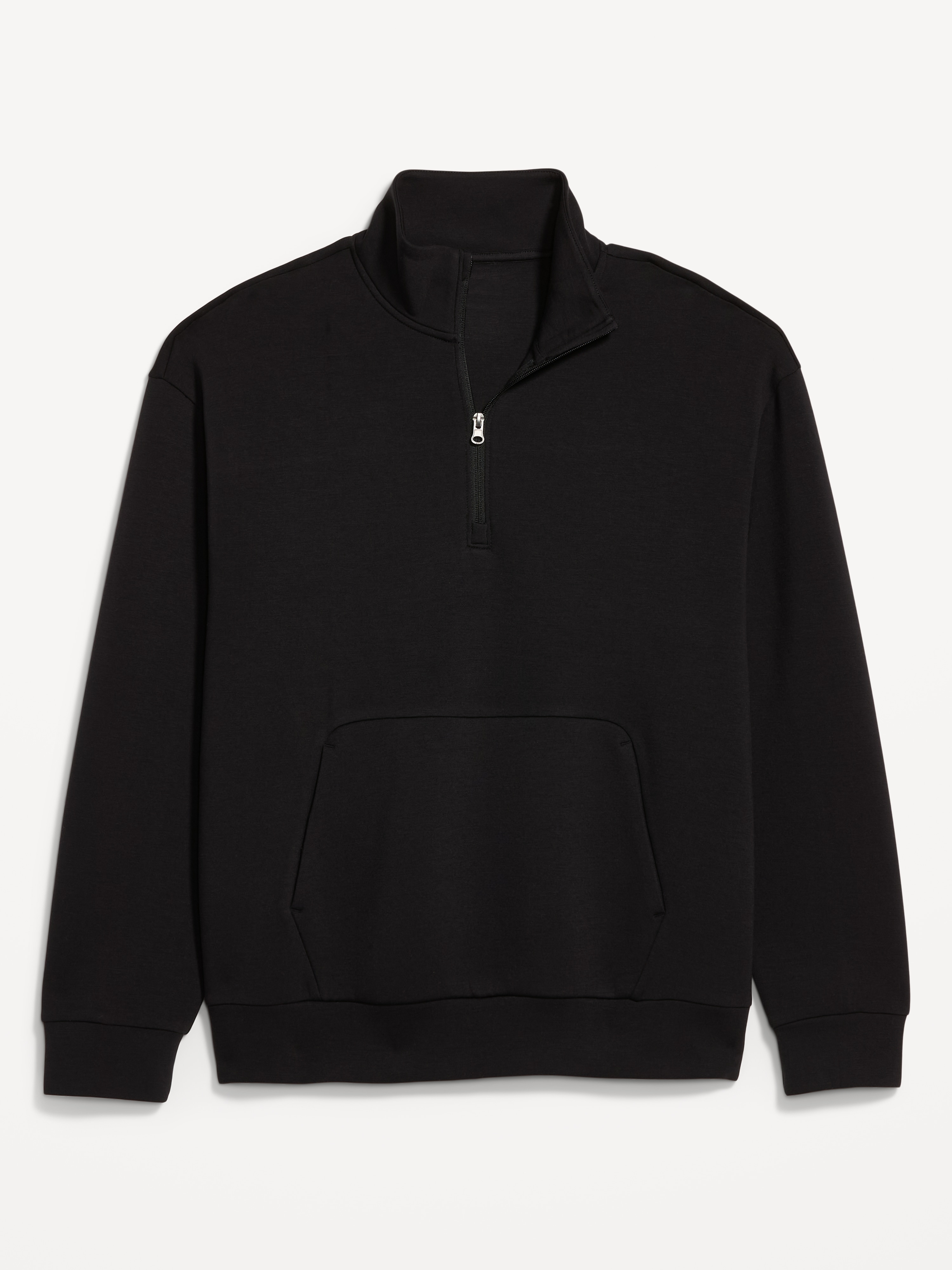 Bounce Fleece Oversized Half-Zip Pullover Sweatshirt - Black Jack - 4