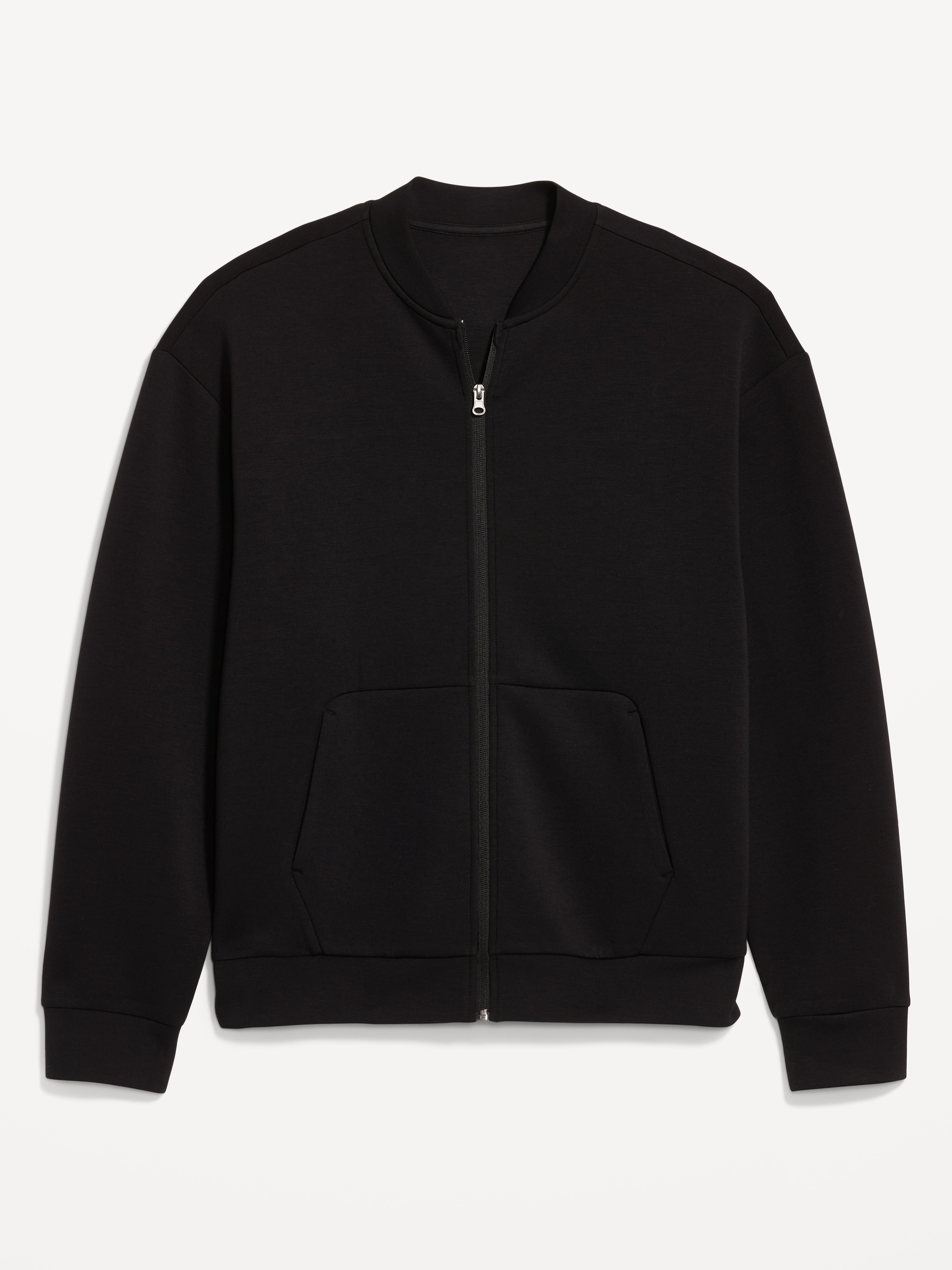 Bounce Fleece Oversized Bomber Jacket - Black Jack - 4