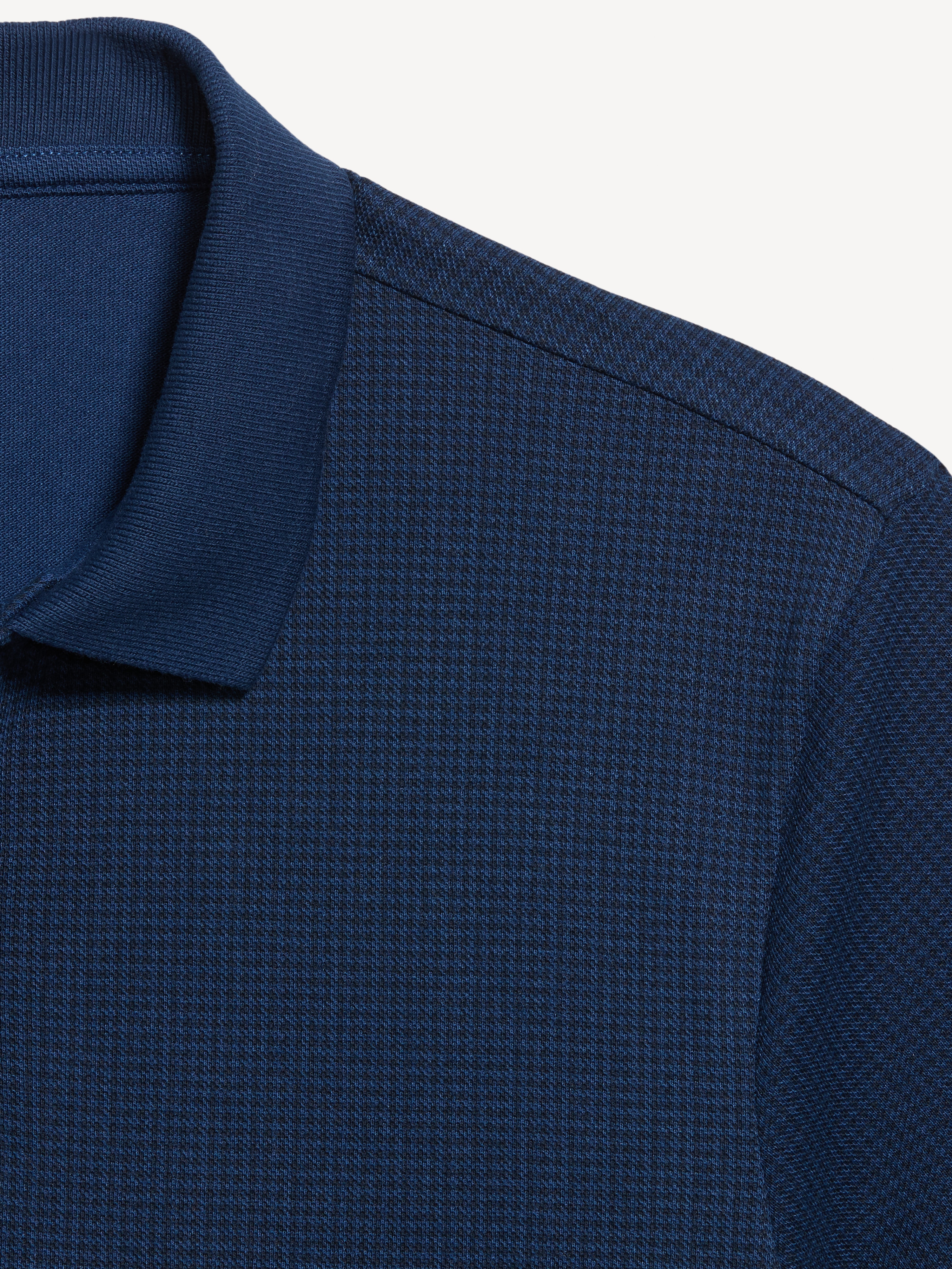 Built-In Flex Pro Polo for Men - Dark Sea Blue Print - 5