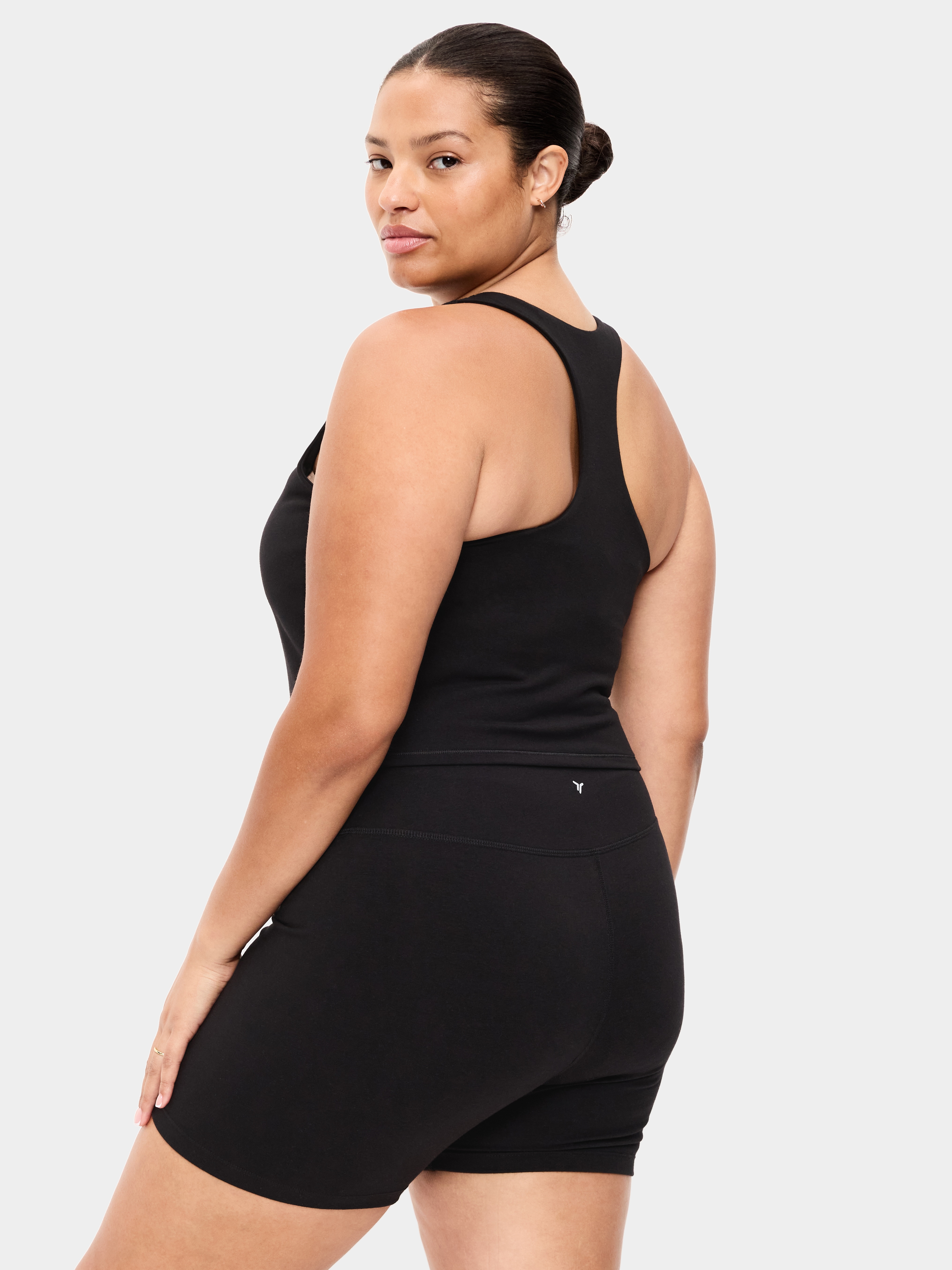 Light Support PowerChill High-Neck Racerback Sports Bra - Black Jack - 8