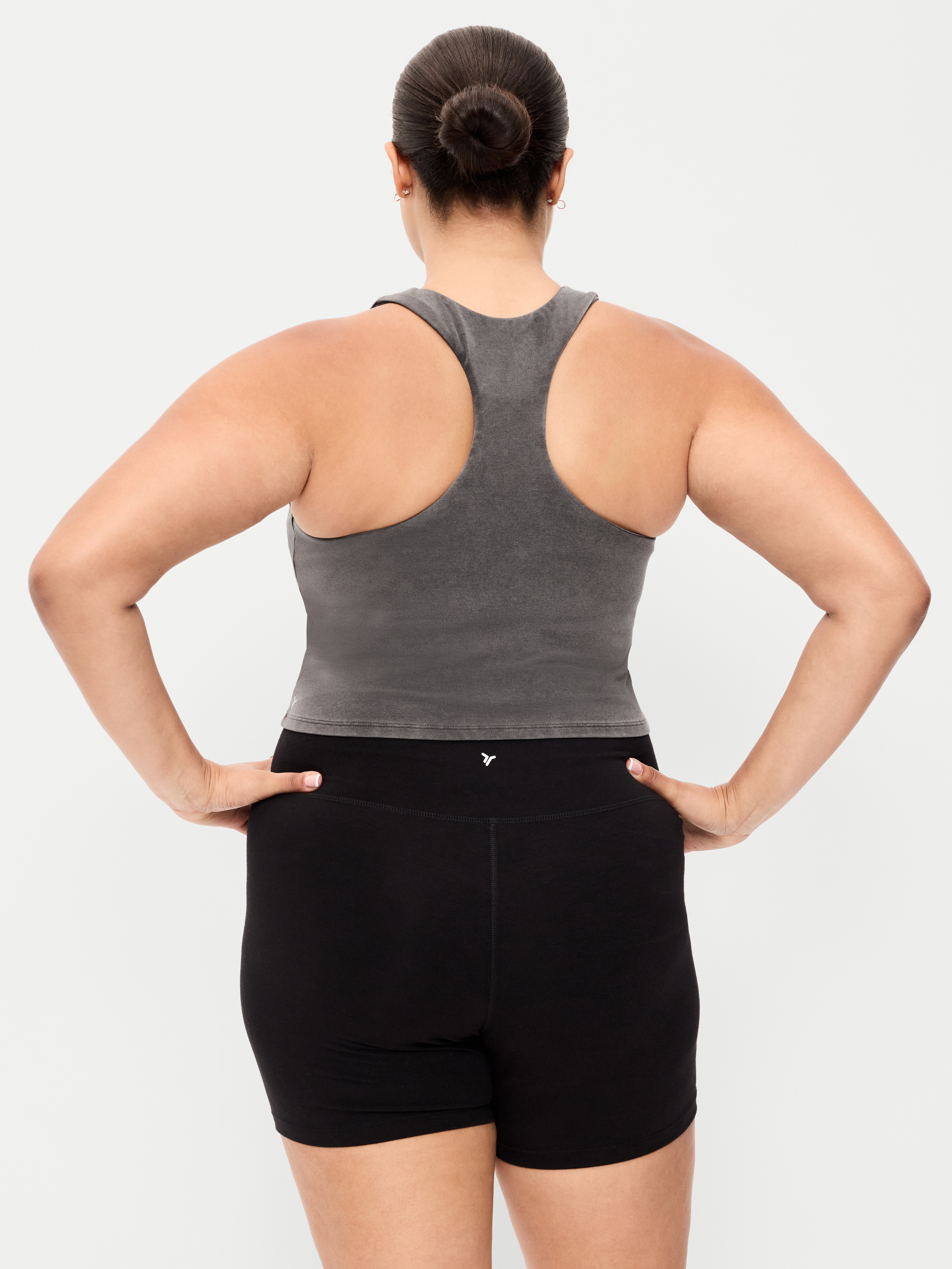 Light Support PowerChill High-Neck Racerback Sports Bra - Panther - 8