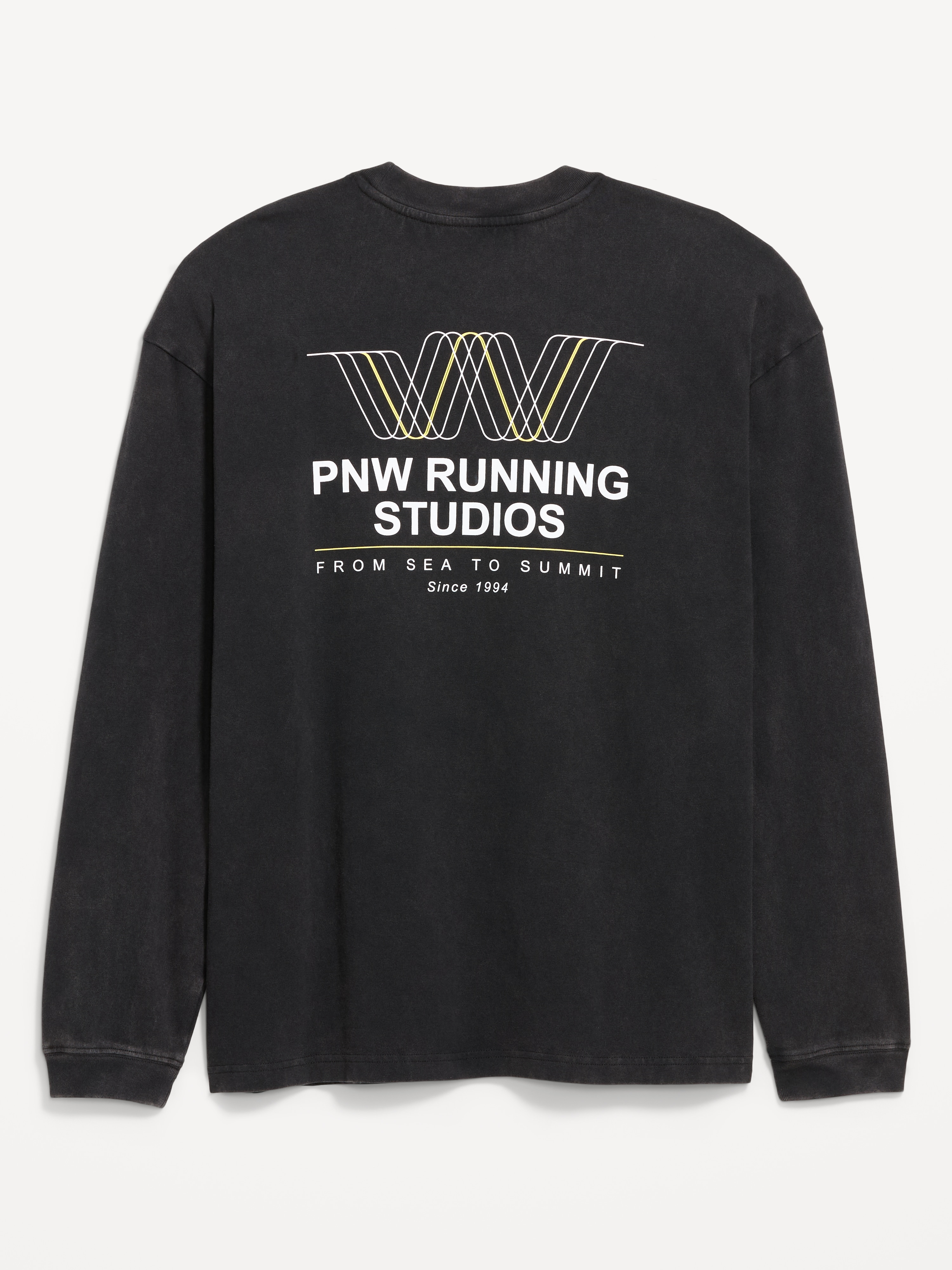 Lived-In Pro Long-Sleeve Graphic T-Shirt - Black Jack - 5
