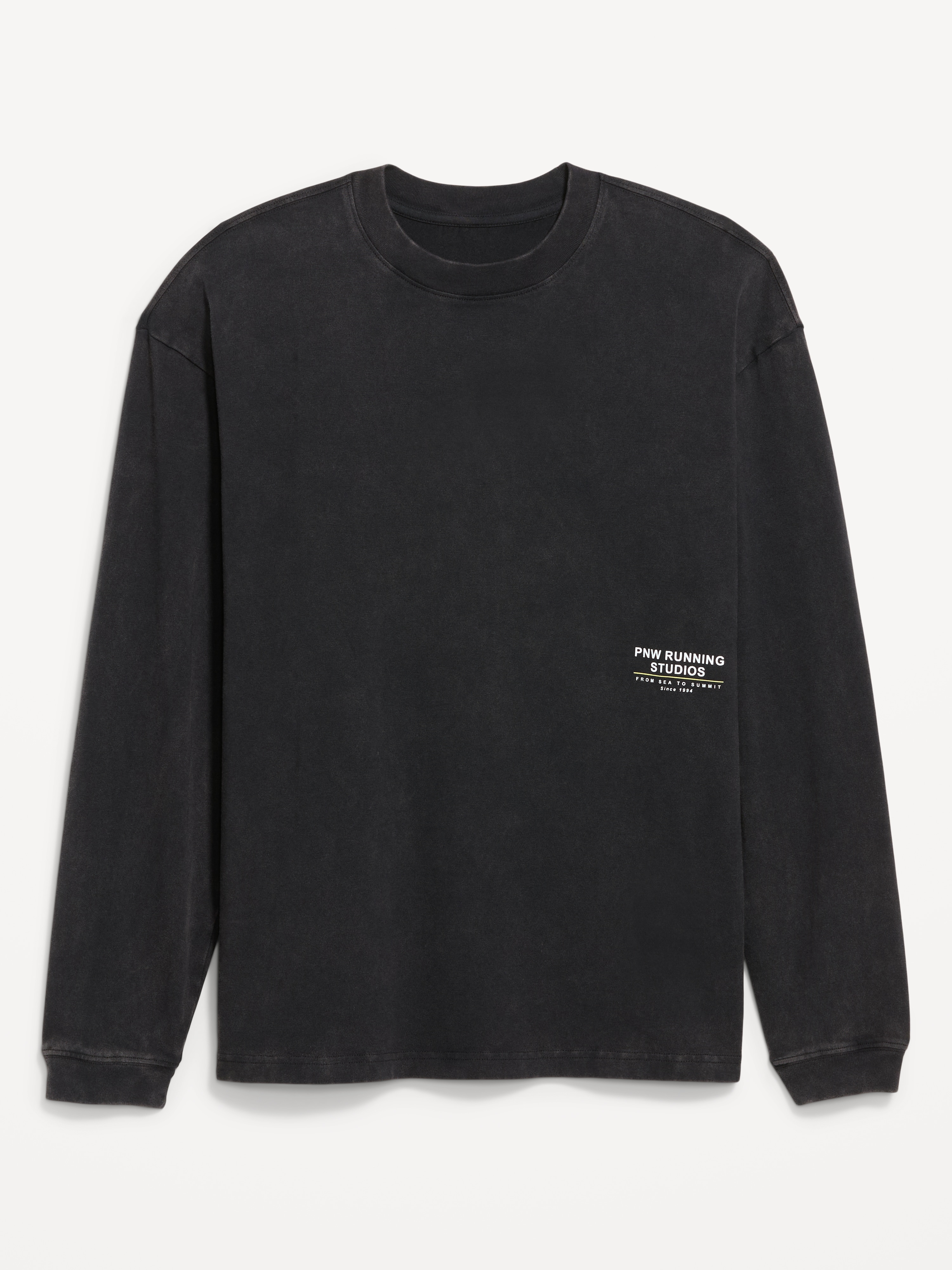 Lived-In Pro Long-Sleeve Graphic T-Shirt - Black Jack - 4
