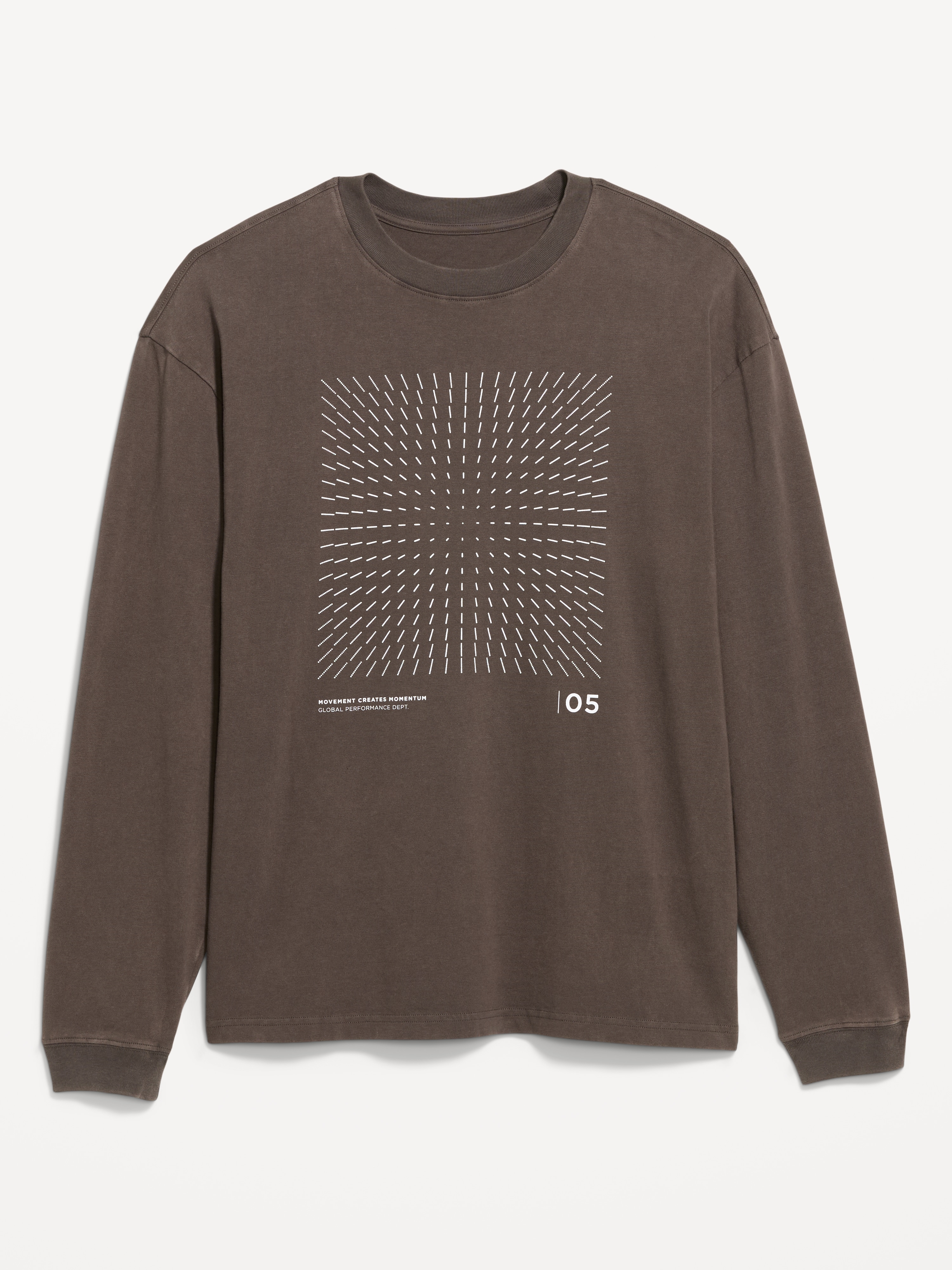 Lived-In Pro Long-Sleeve Graphic T-Shirt - Glacial Stone - 1
