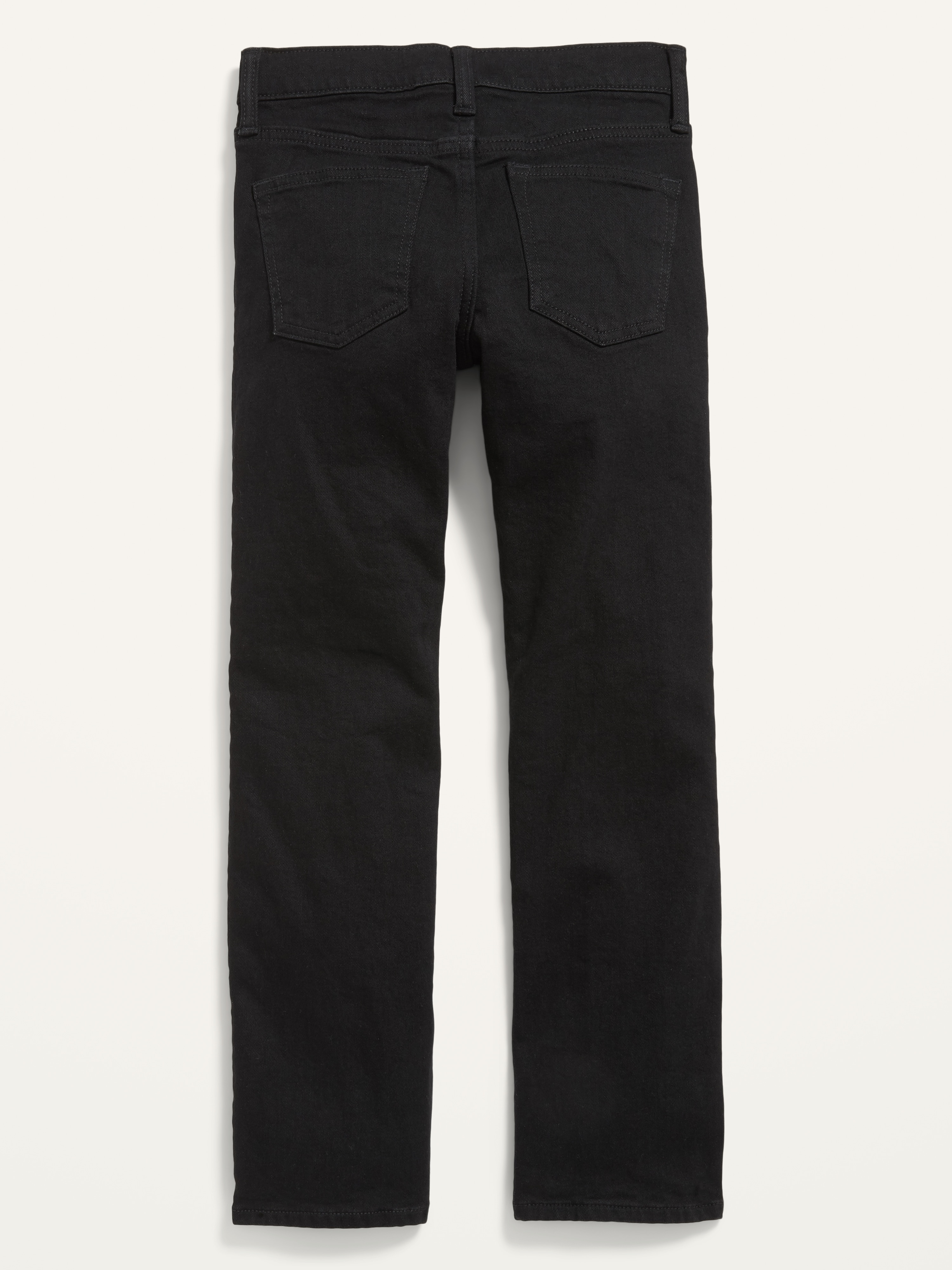 Straight-Leg Built-In Flex Jeans for Boys - Black Rinse - 4