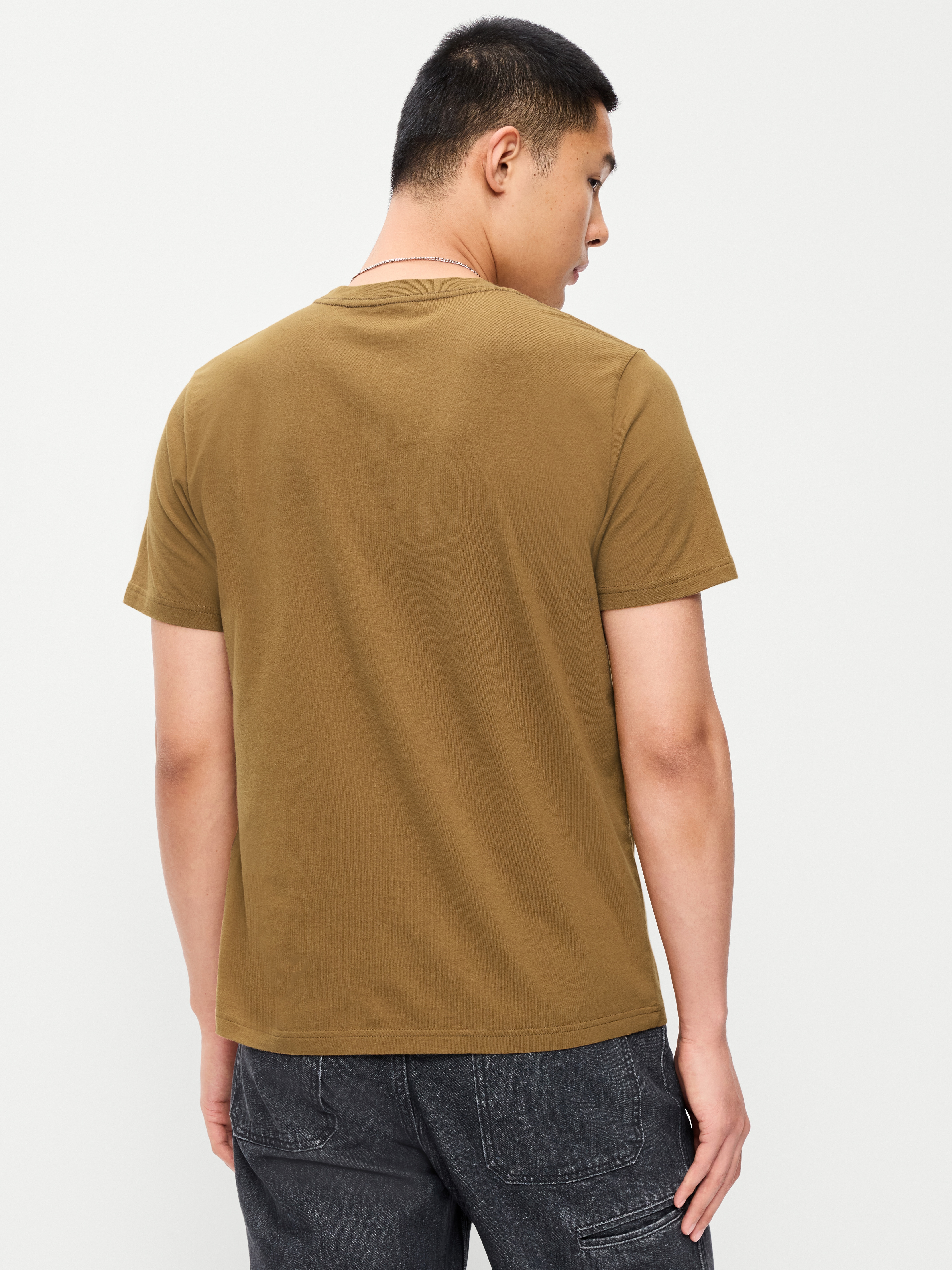 Soft-Washed Crew-Neck Short-Sleeve Tee - Wetland Reed - 2