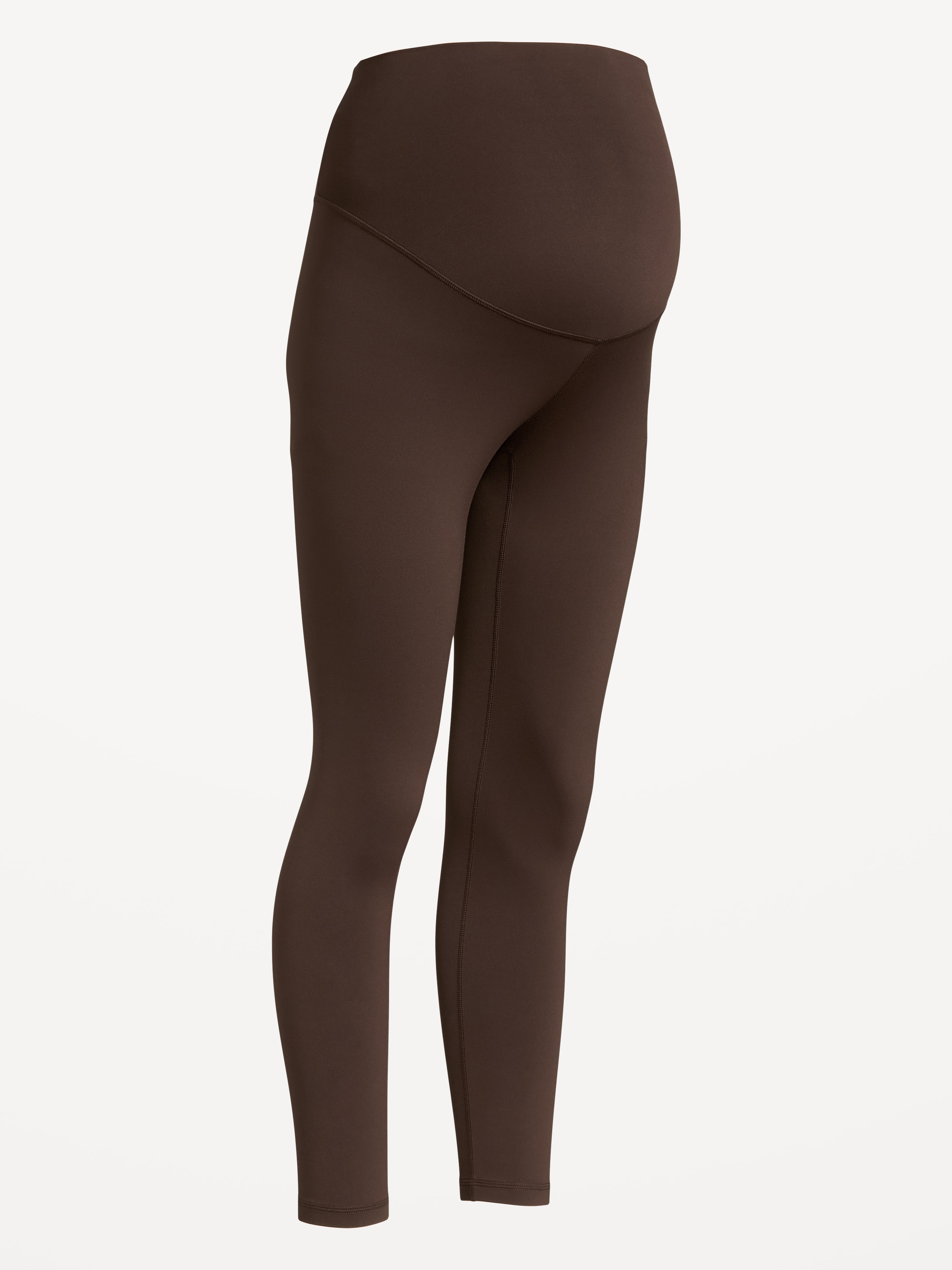 Maternity Full-Panel StudioSmooth 7/8 Leggings - Coffee Bl - 2
