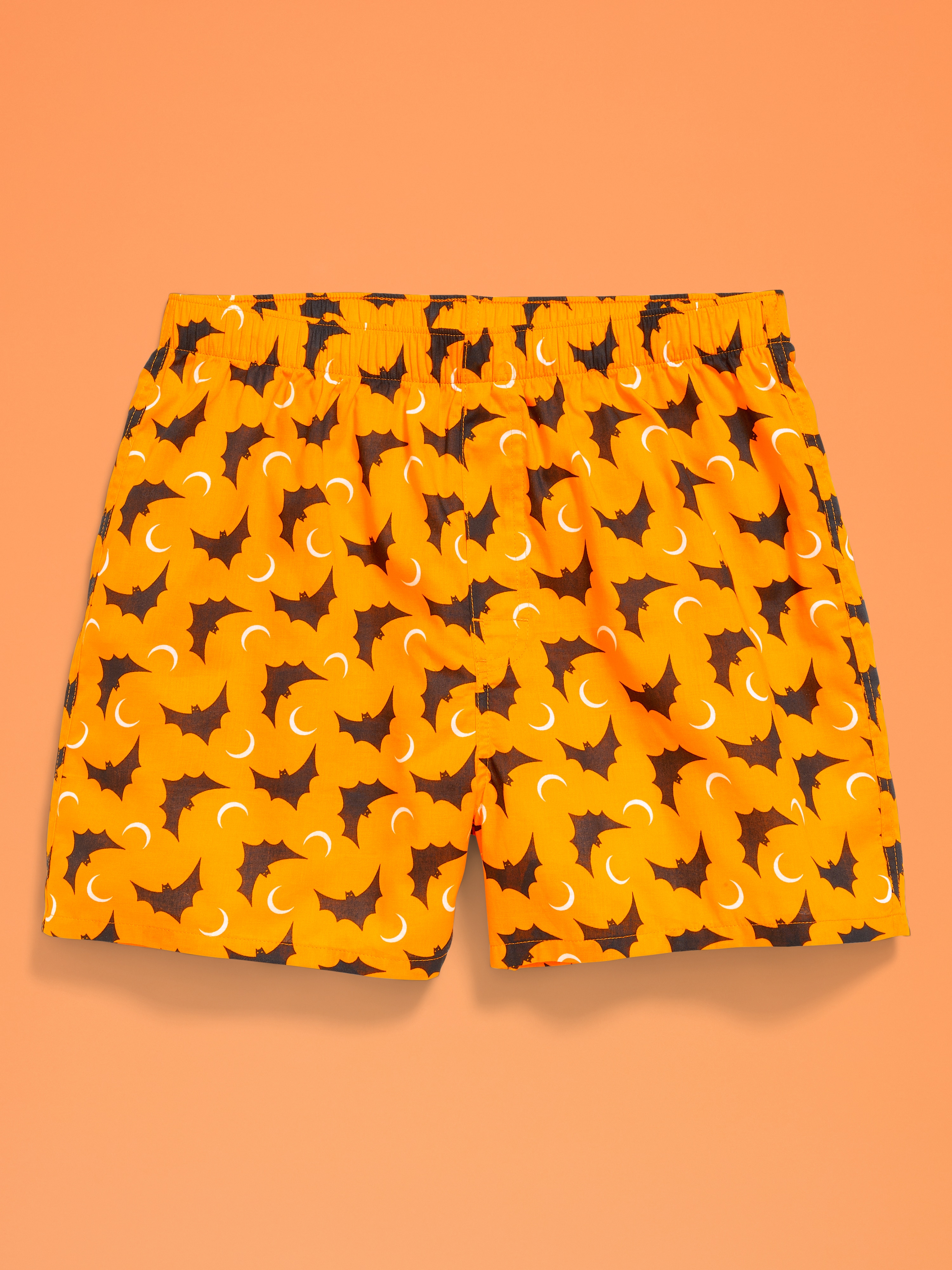 Soft-Washed Boxer Shorts -- 3.75-inch - Bats Black - 1