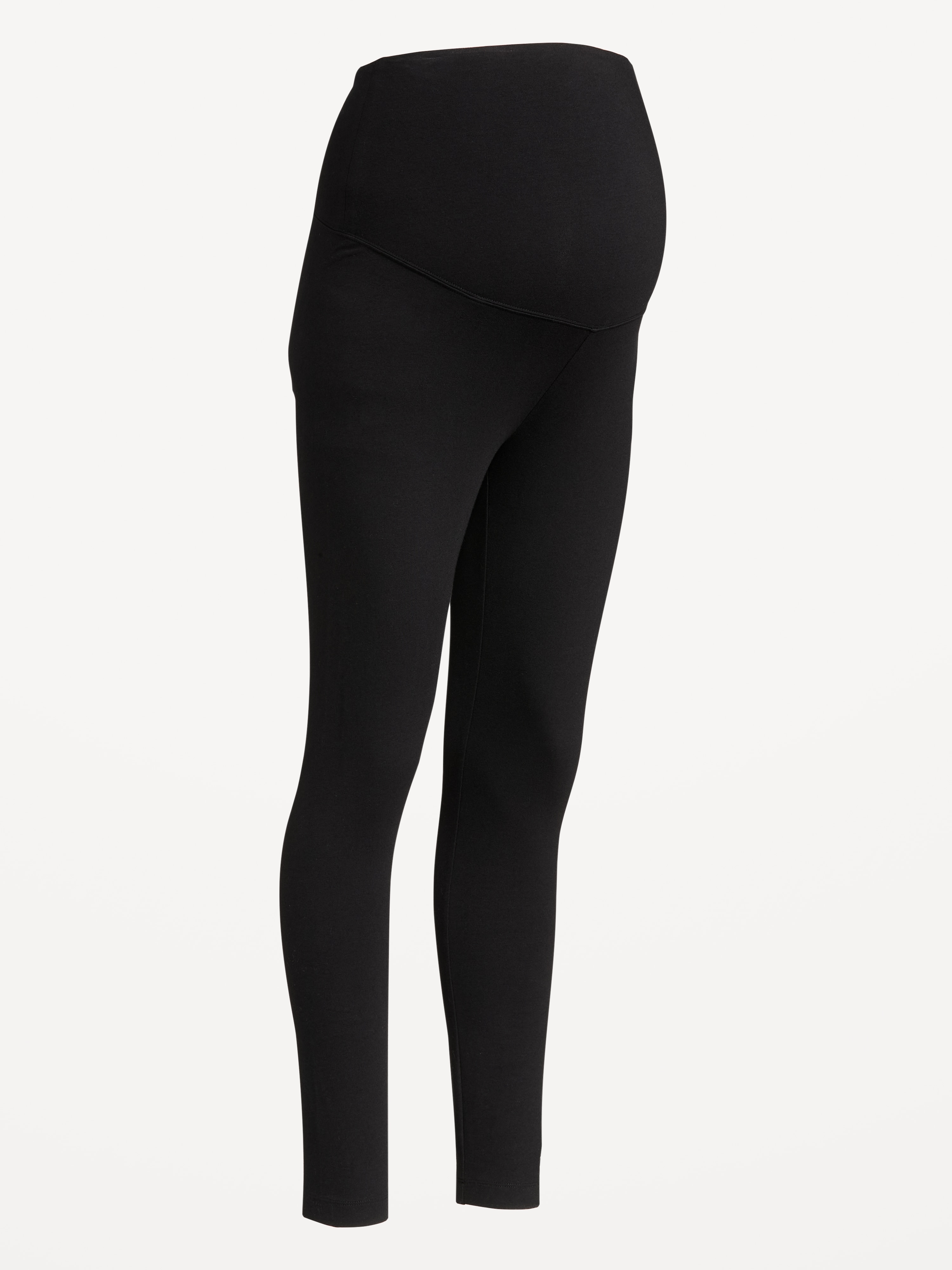 Maternity Full-Panel Leggings - Black Jack - 4