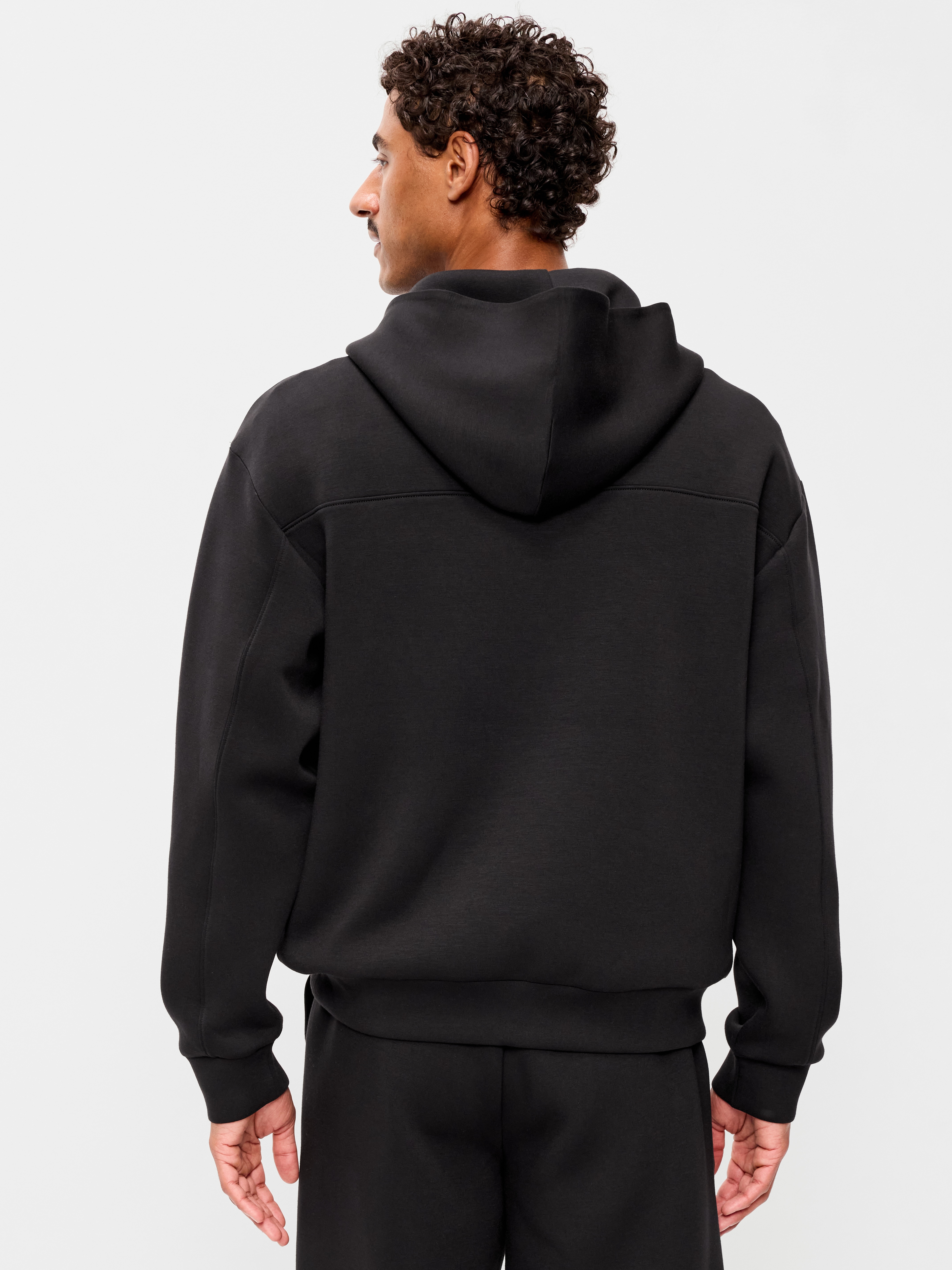 Bounce Fleece Oversized Pullover Hoodie - Black Jack - 2