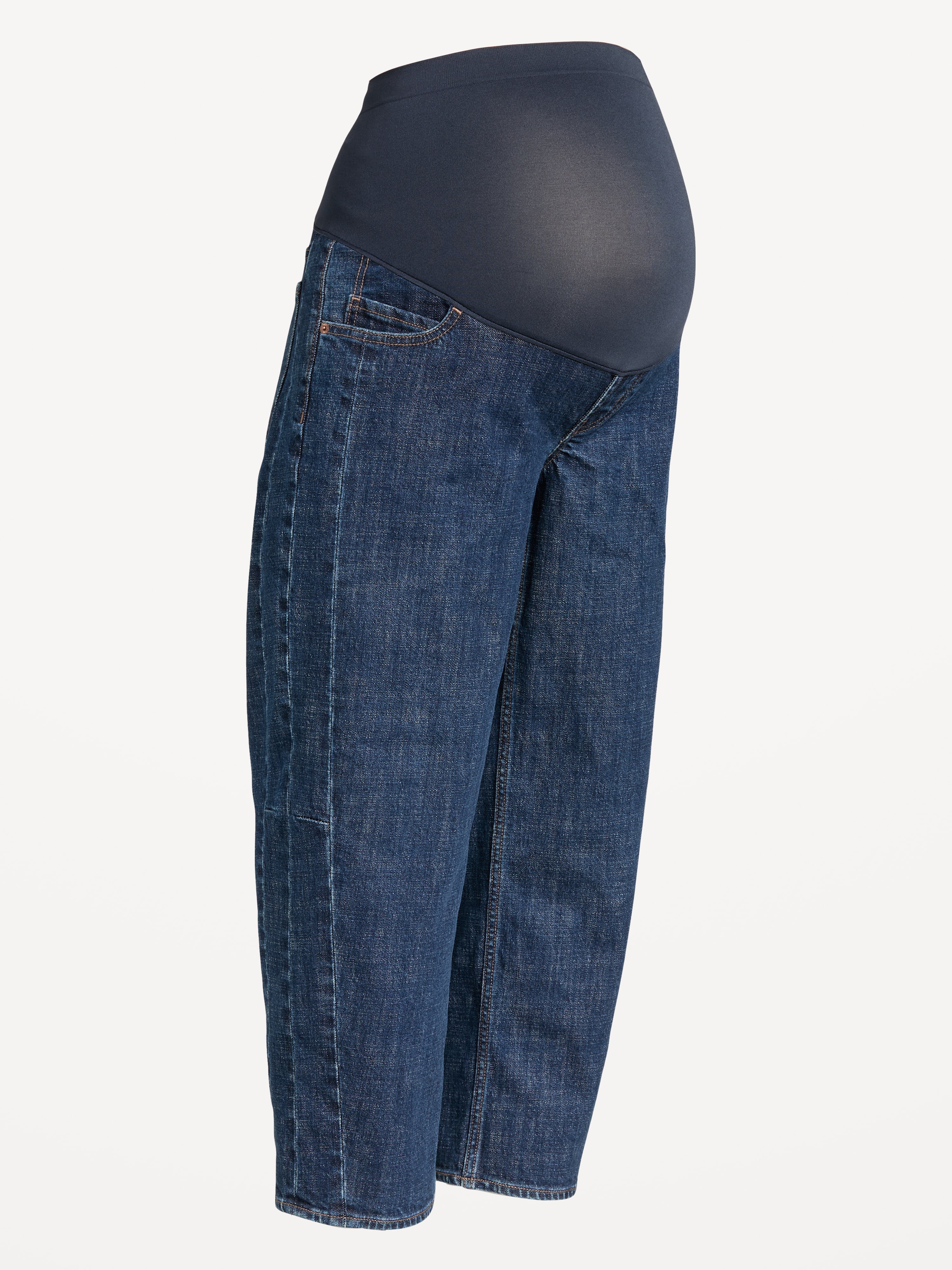 Maternity Full Panel Barrel Ankle Jeans - Evie - 4