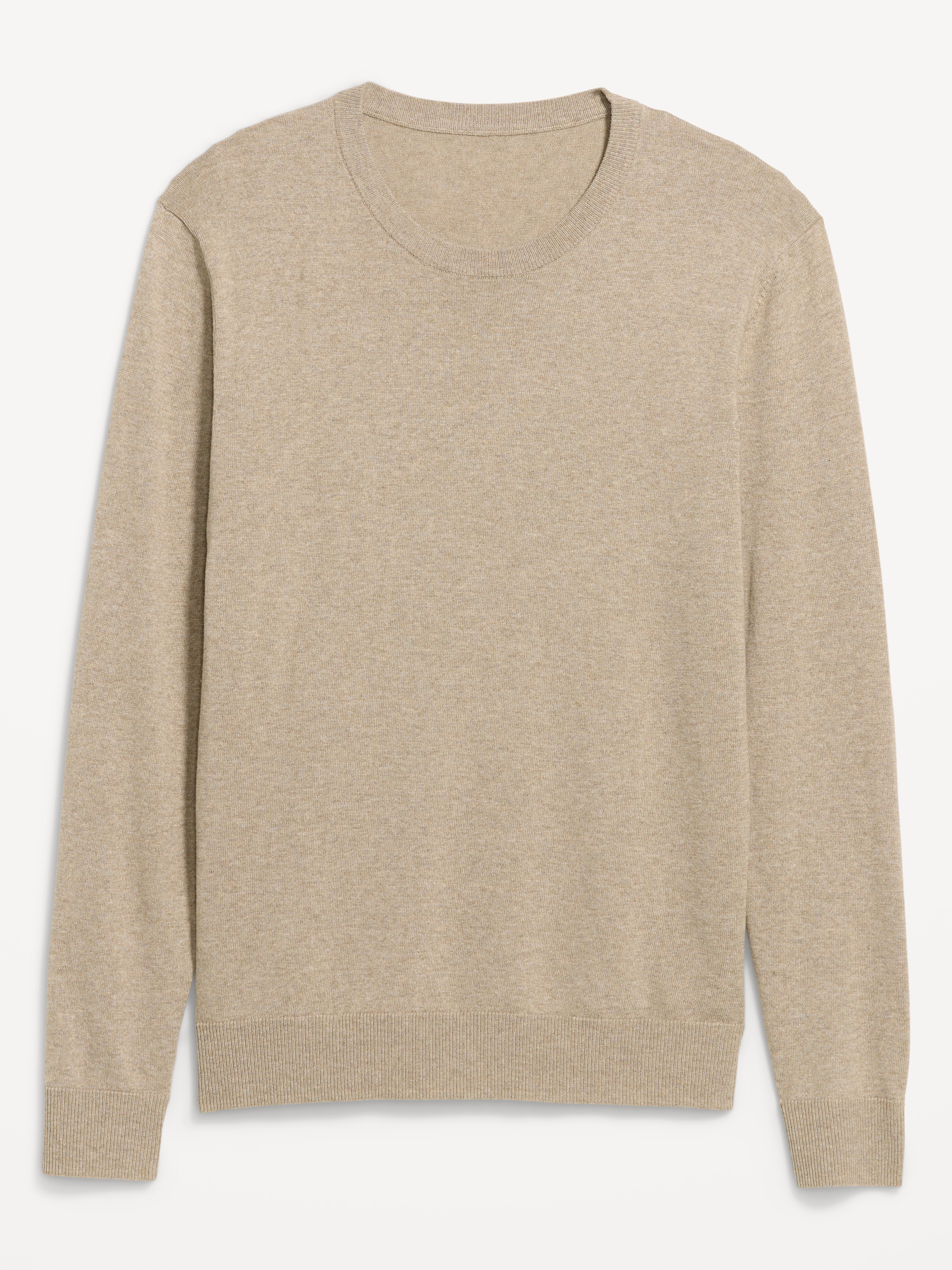 Essential Crew-Neck Sweater - New Tan Heather - 4