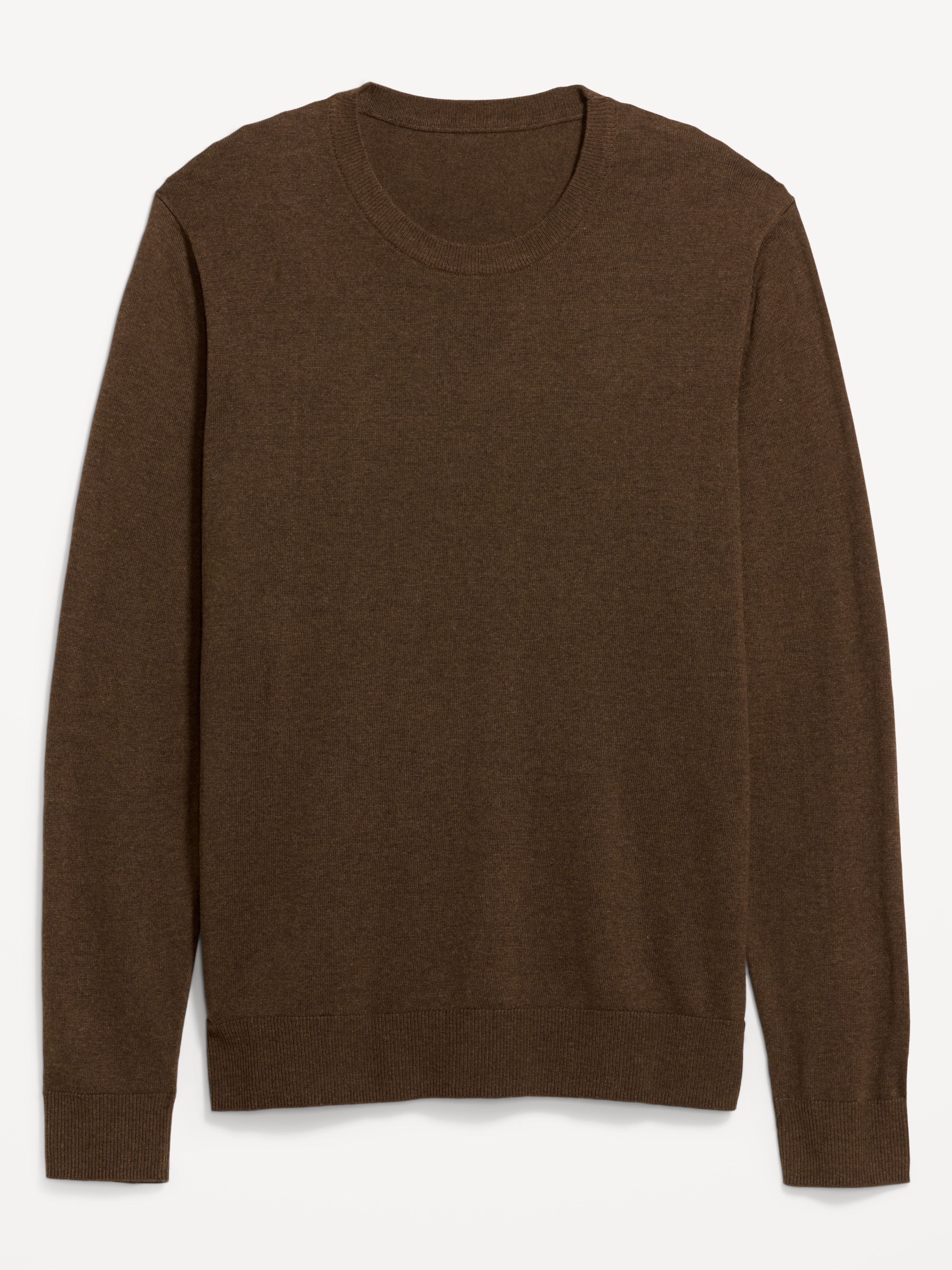 Essential Crew-Neck Sweater - Brown Heather - 1