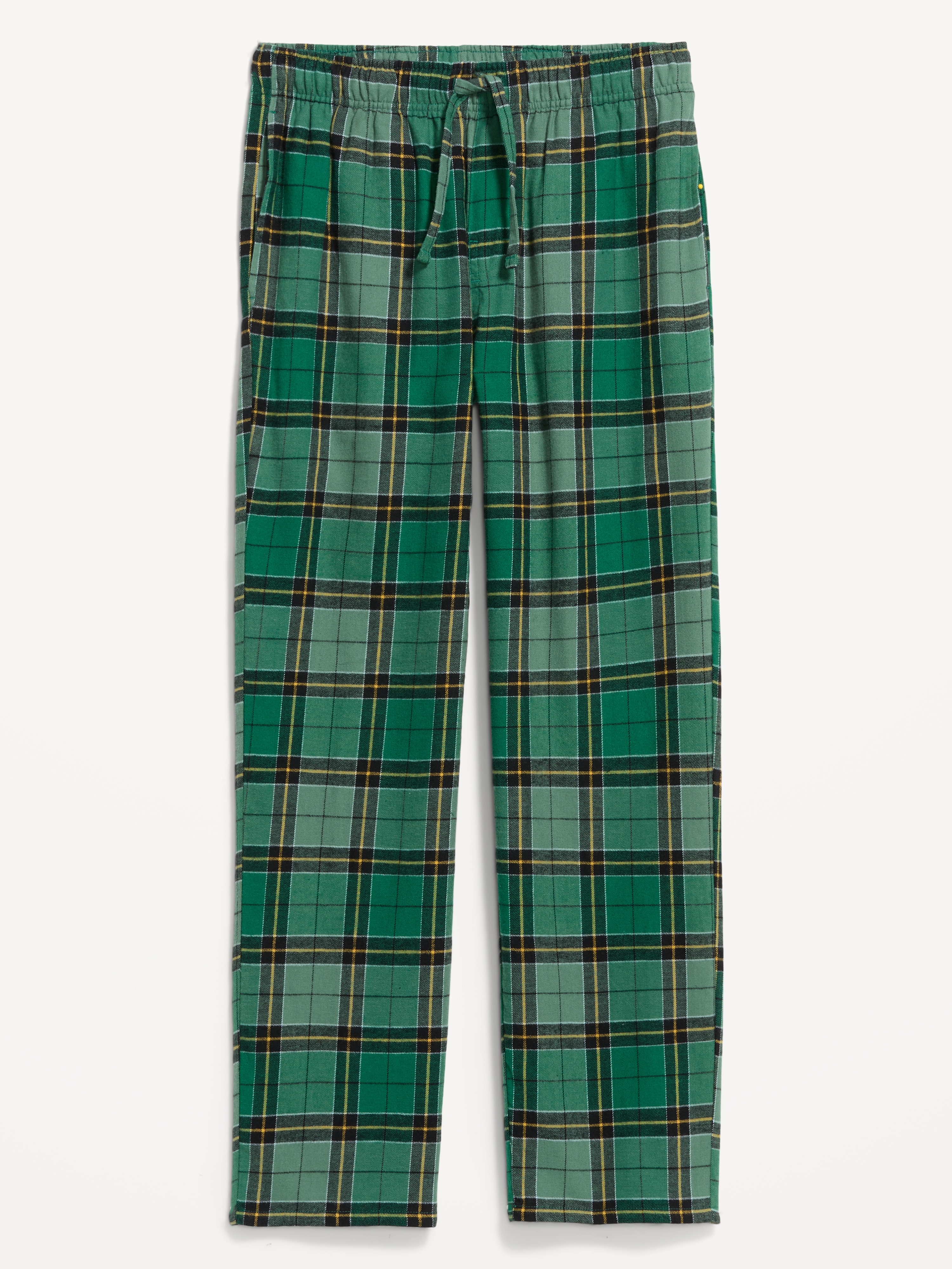 Flannel Pajama Pants - Green Plaid - 4