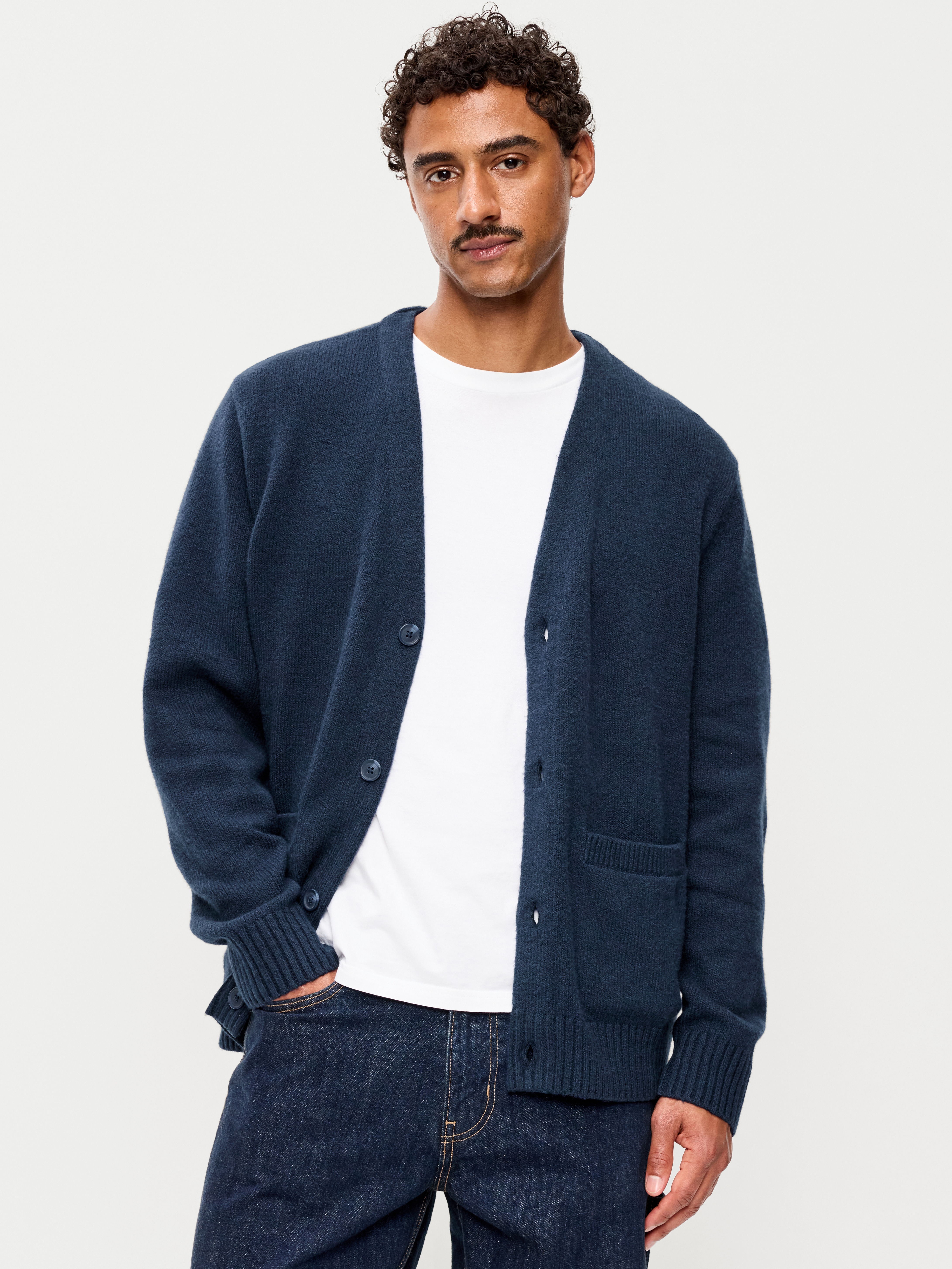 SoSoft Cardigan Sweater - In the Navy - 1