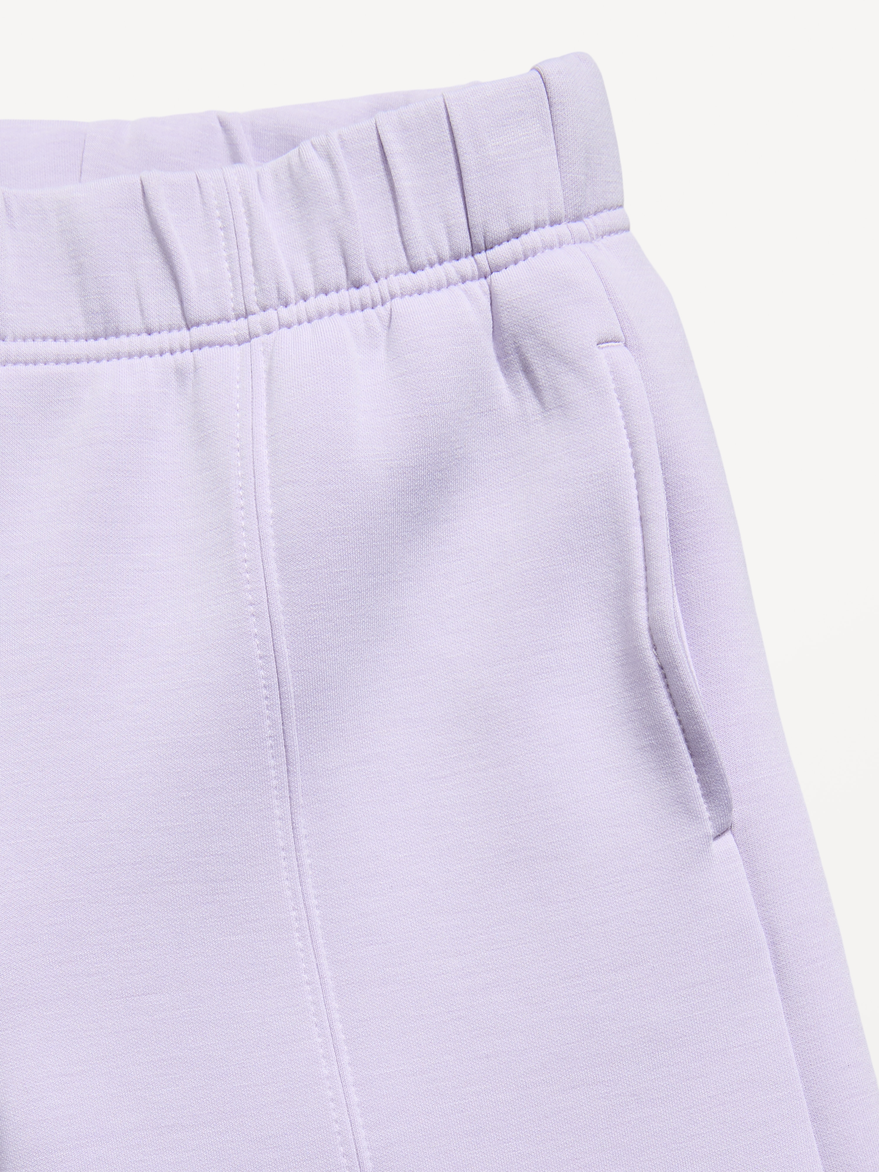 High-Waisted Bounce Fleece Wide-Leg Sweatpants for Girls - Dusky Lavender - 3