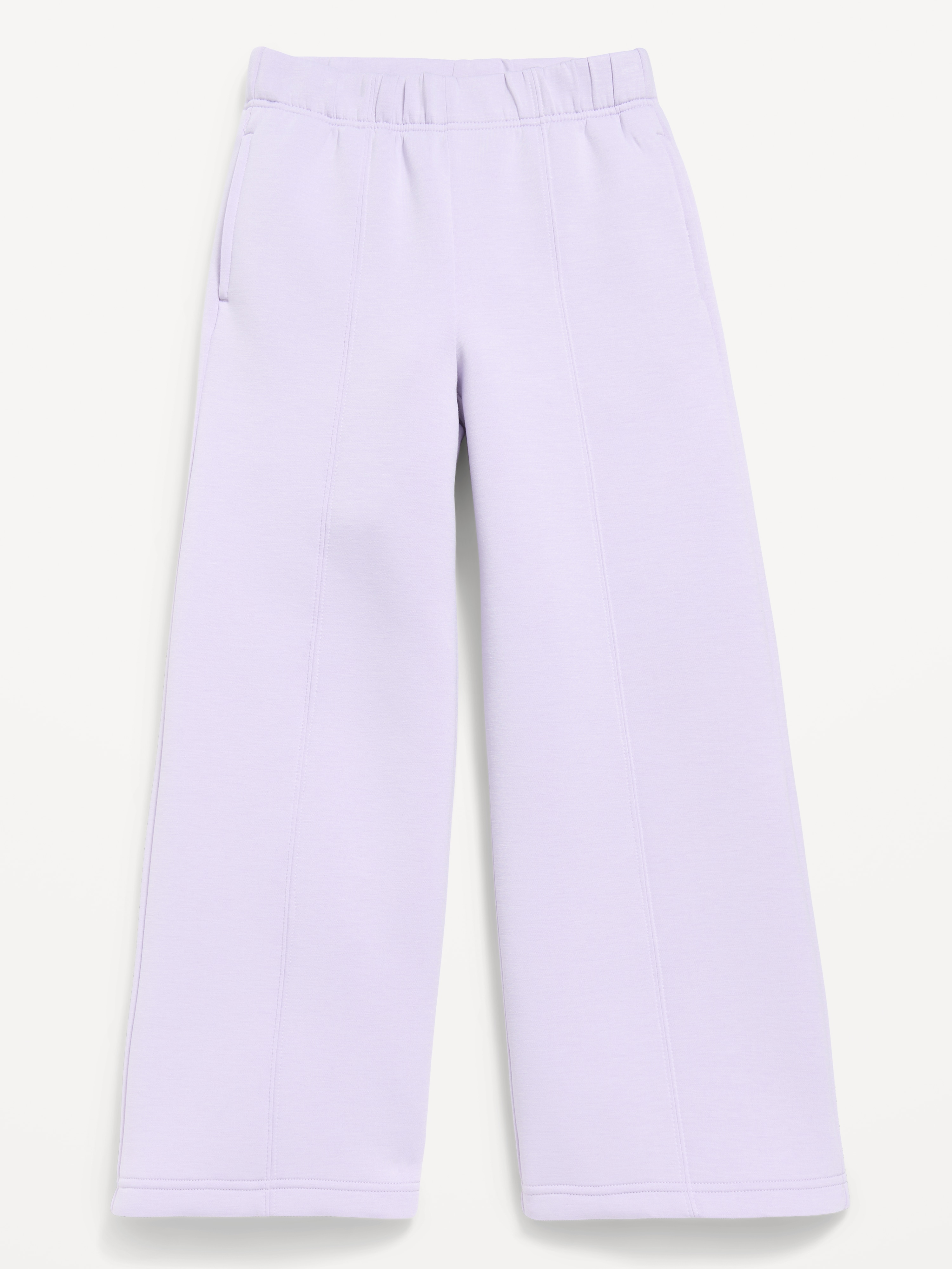 High-Waisted Bounce Fleece Wide-Leg Sweatpants for Girls - Dusky Lavender - 5