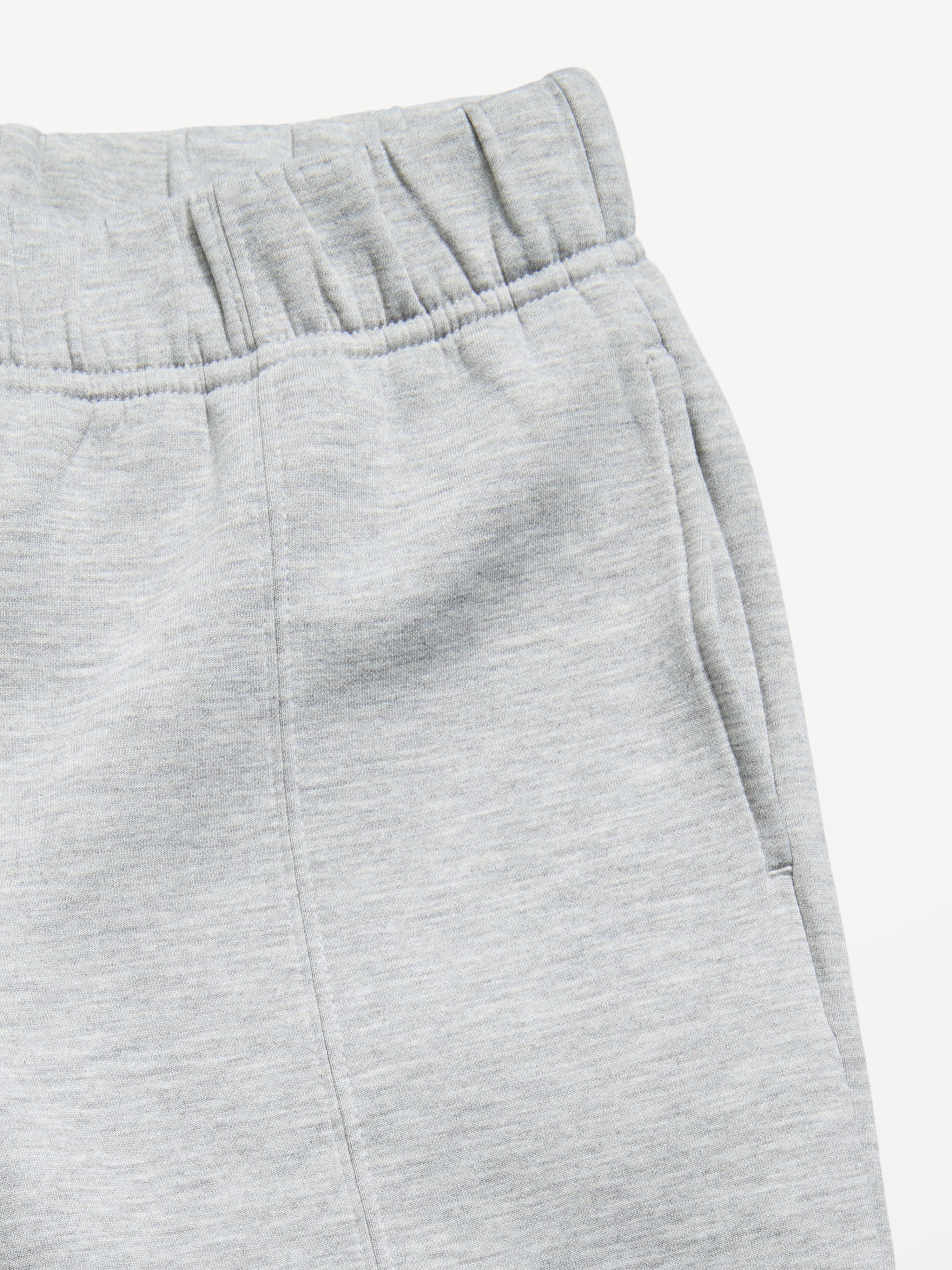 High-Waisted Bounce Fleece Wide-Leg Sweatpants for Girls - Heather Gray - 5
