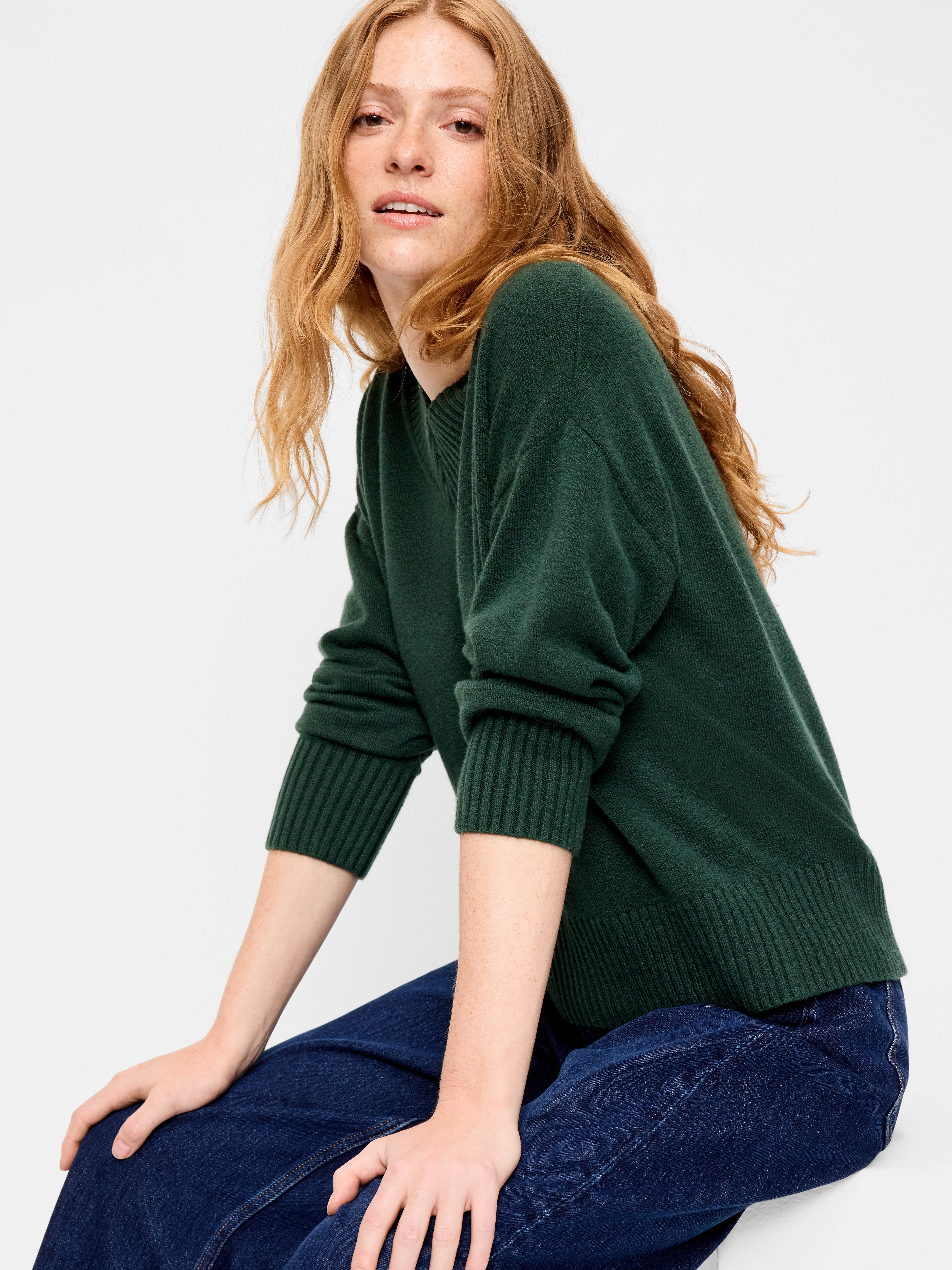 SoSoft V-Neck Sweater - Cavernous - 3