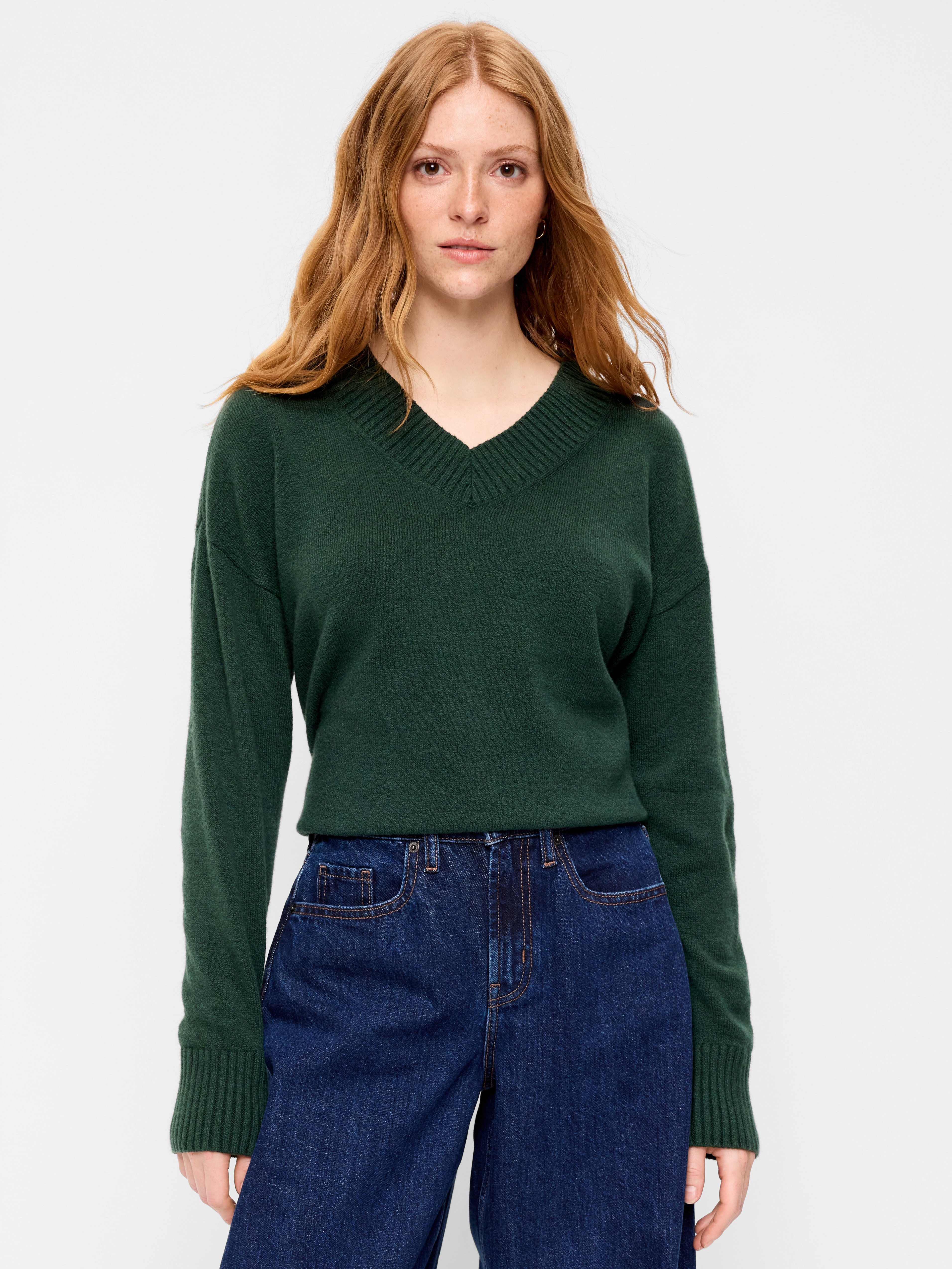 SoSoft V-Neck Sweater - Cavernous - 1