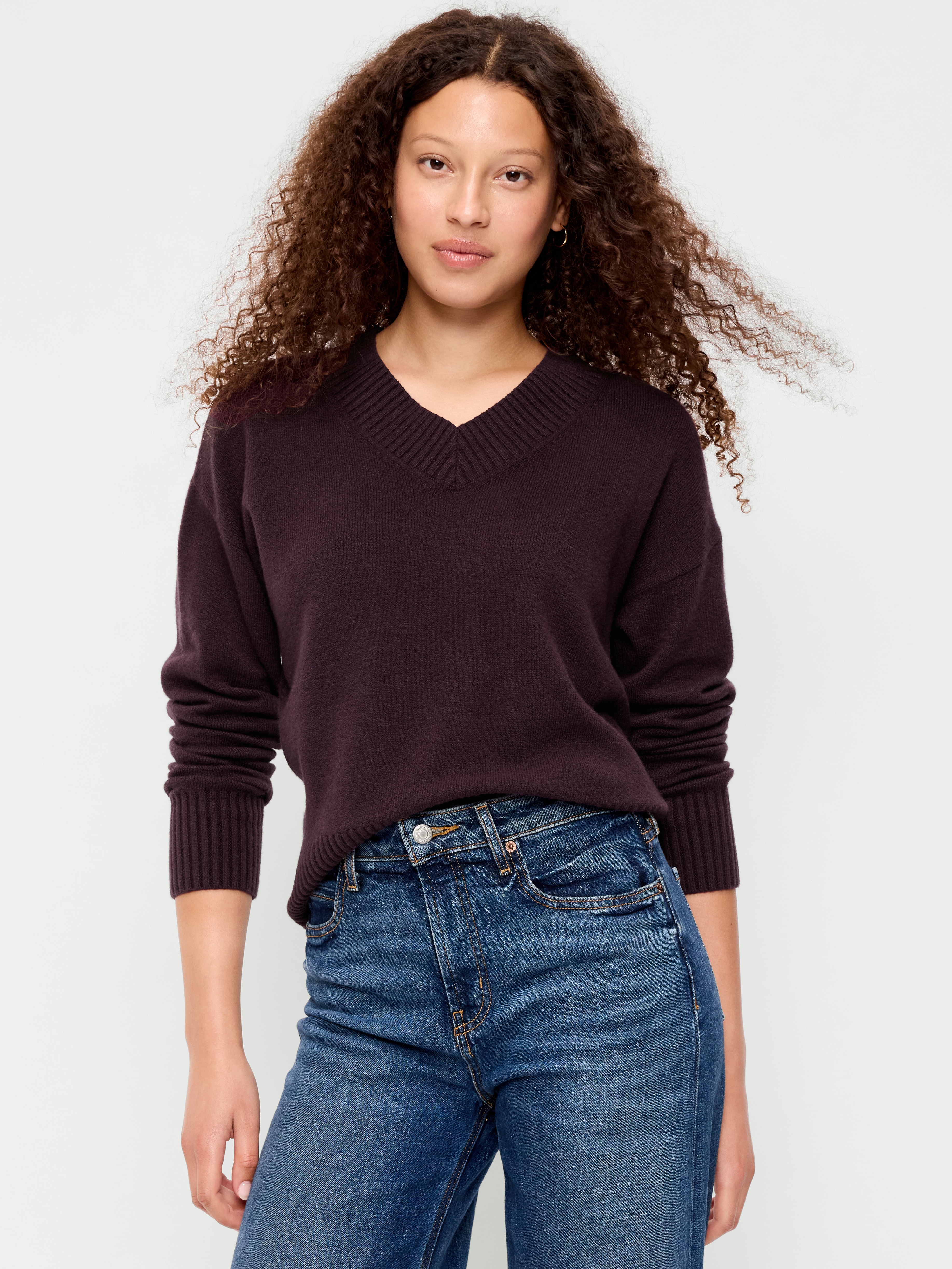 SoSoft V-Neck Sweater - Veil my Night - 1
