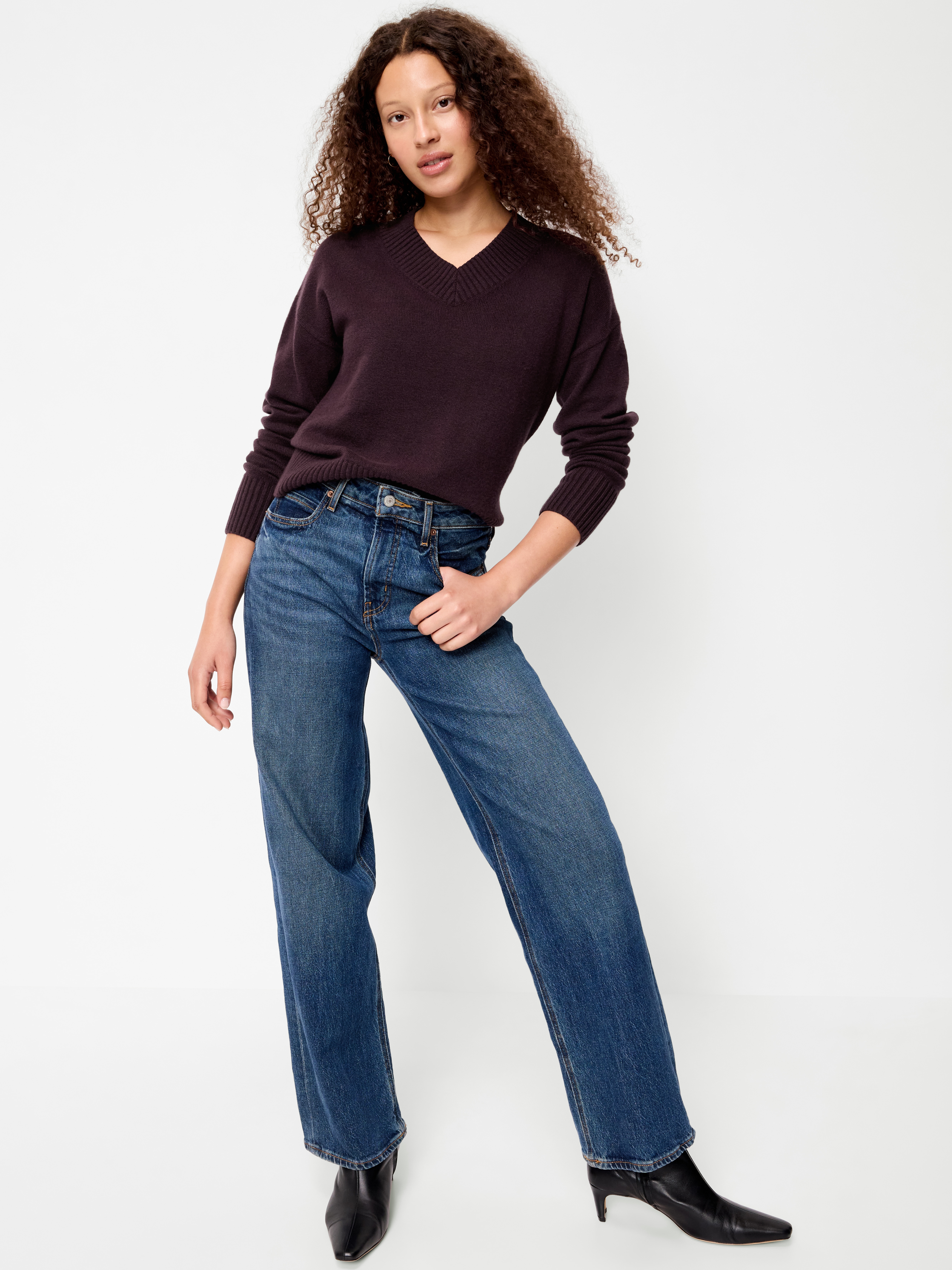 SoSoft V-Neck Sweater - Veil my Night - 3