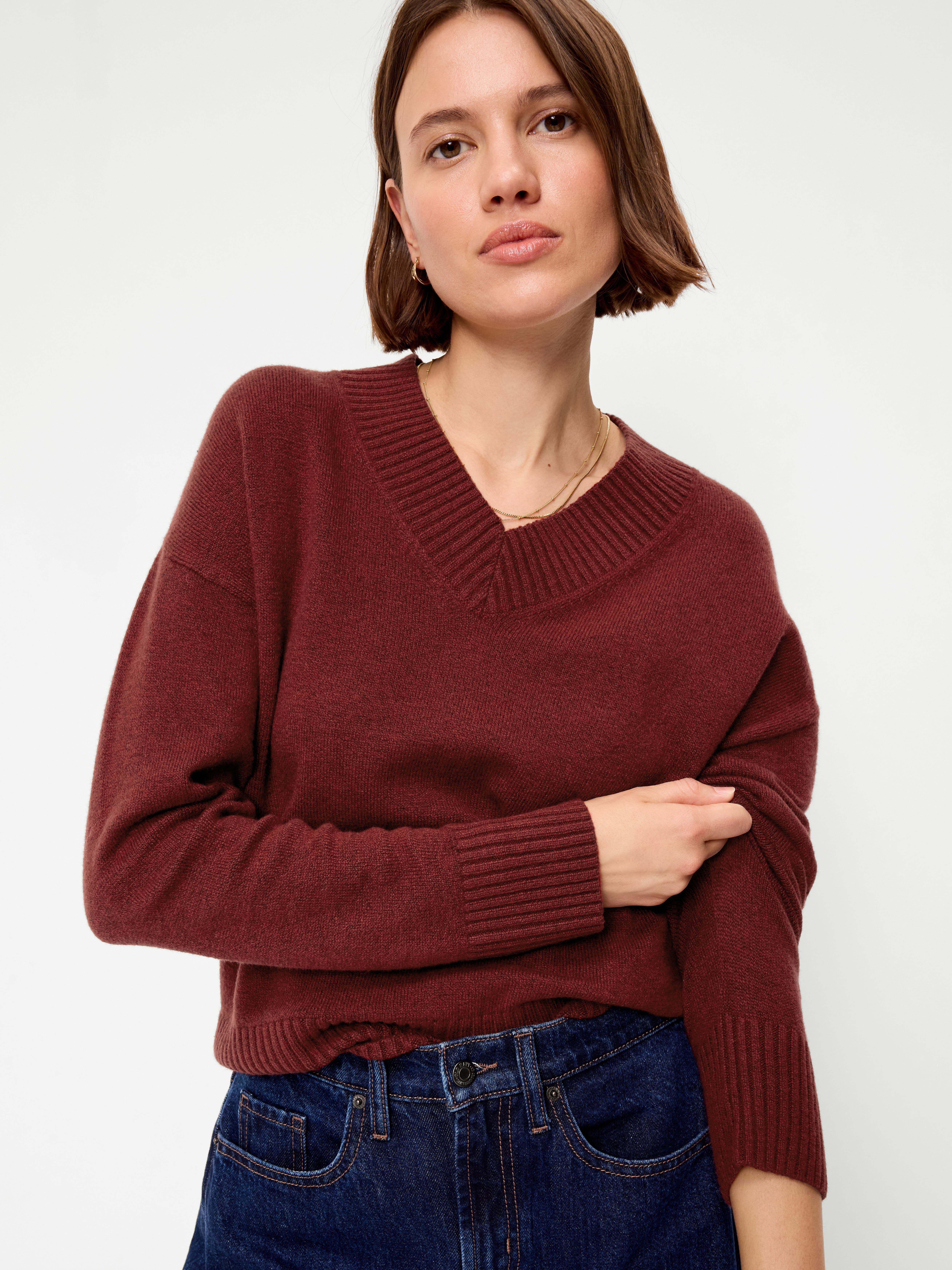 SoSoft V-Neck Sweater - Emberglow - 3