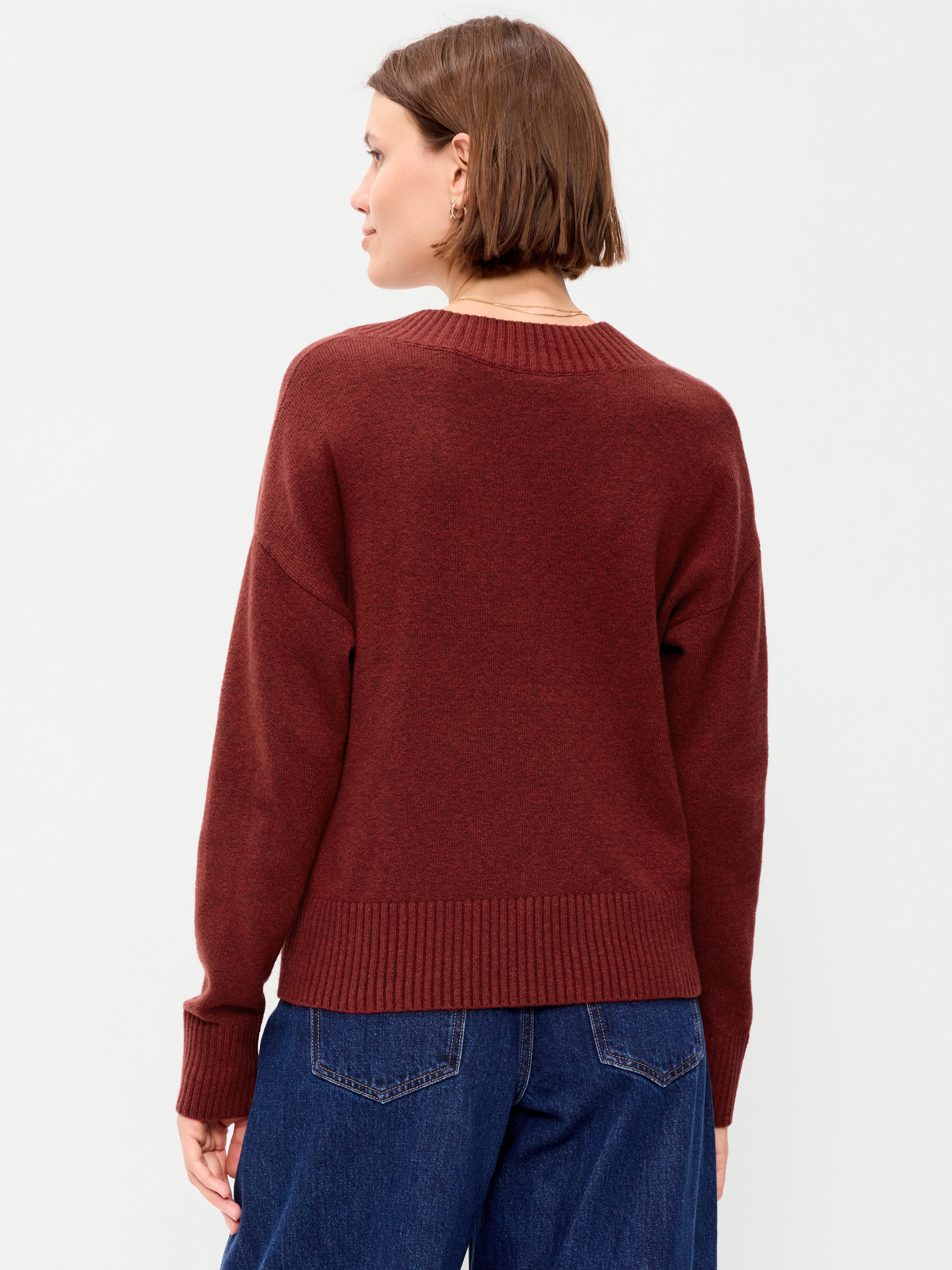 SoSoft V-Neck Sweater - Emberglow - 2