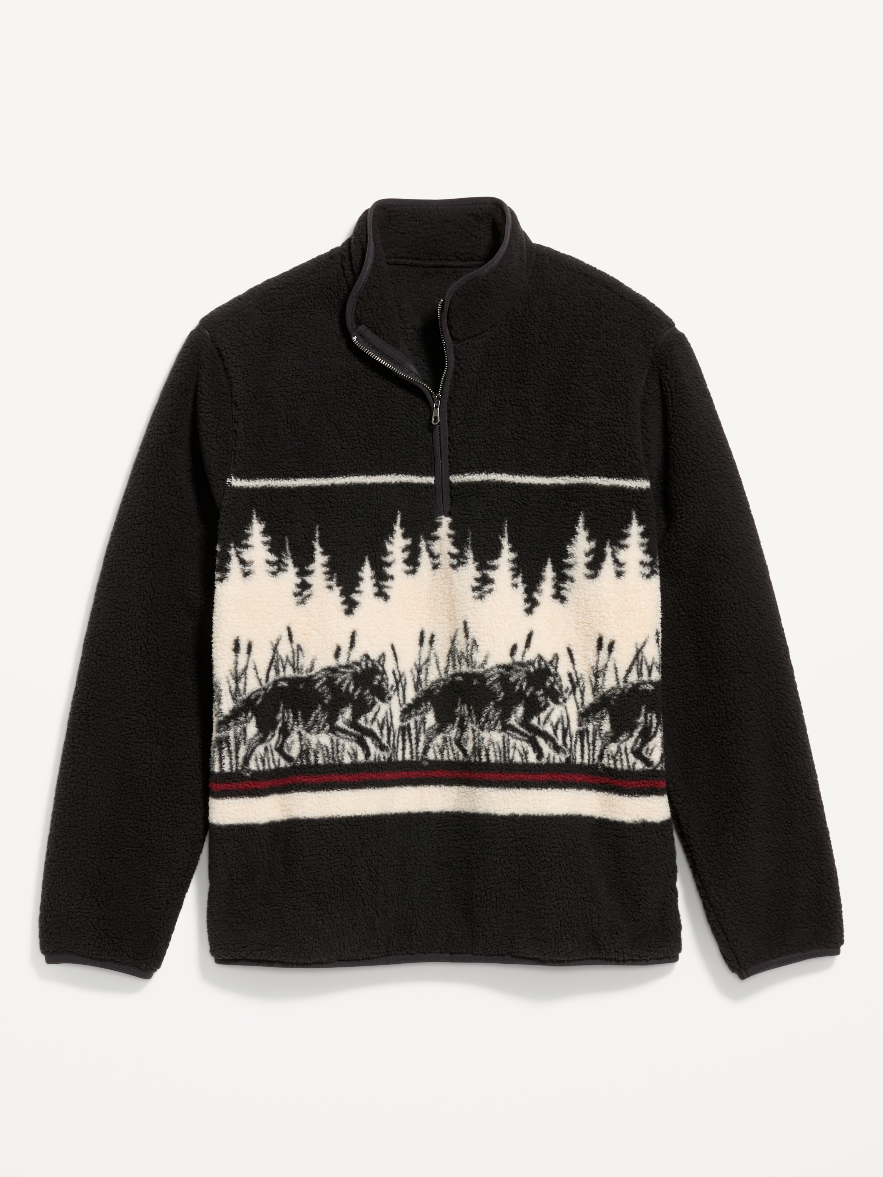 Sherpa Quarter Zip - Don't Cry Wolf - 4