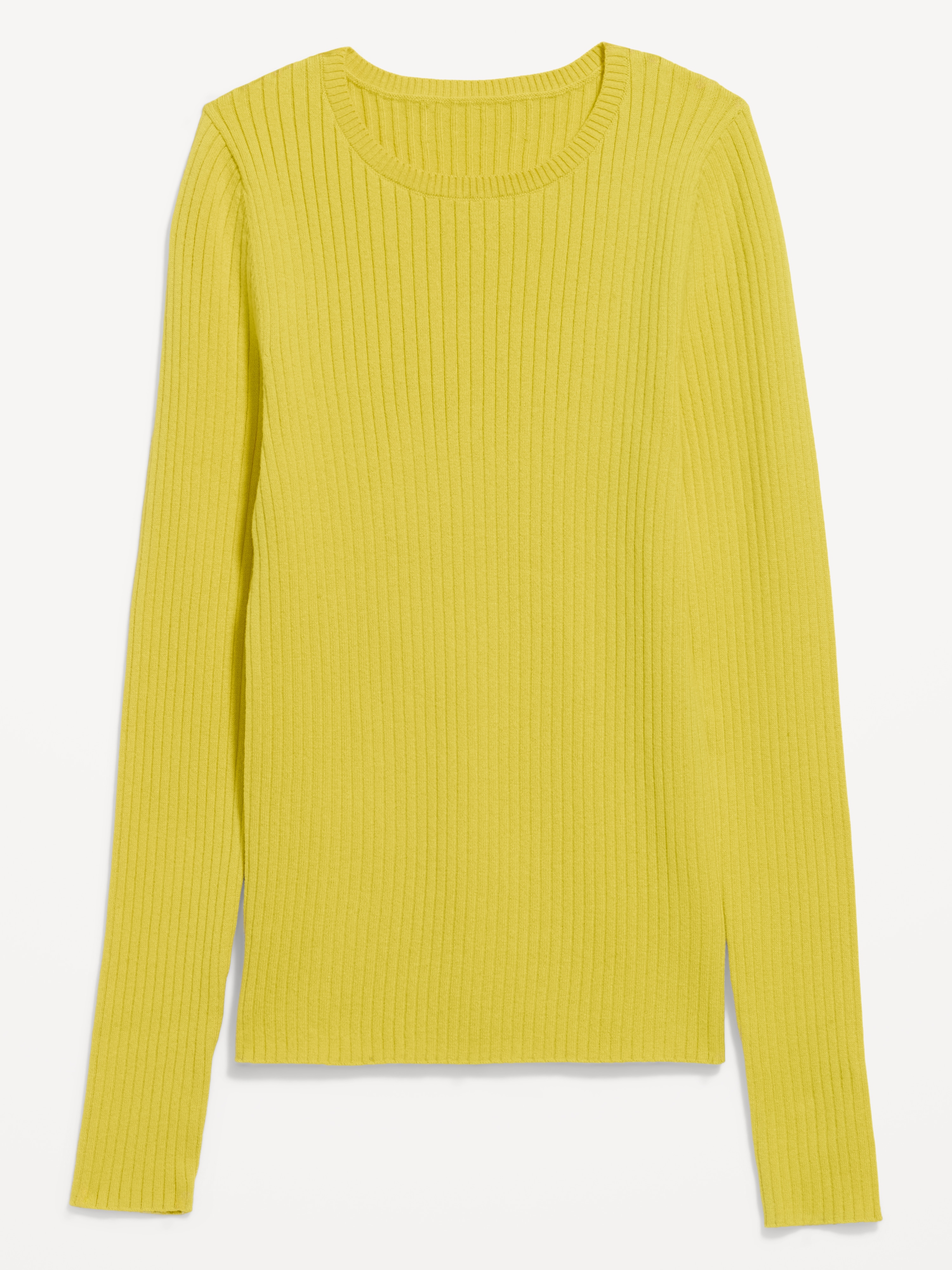 SoSoft Lite Crew-Neck Long-Sleeve Ribbed Sweater - Golden Glow - 4
