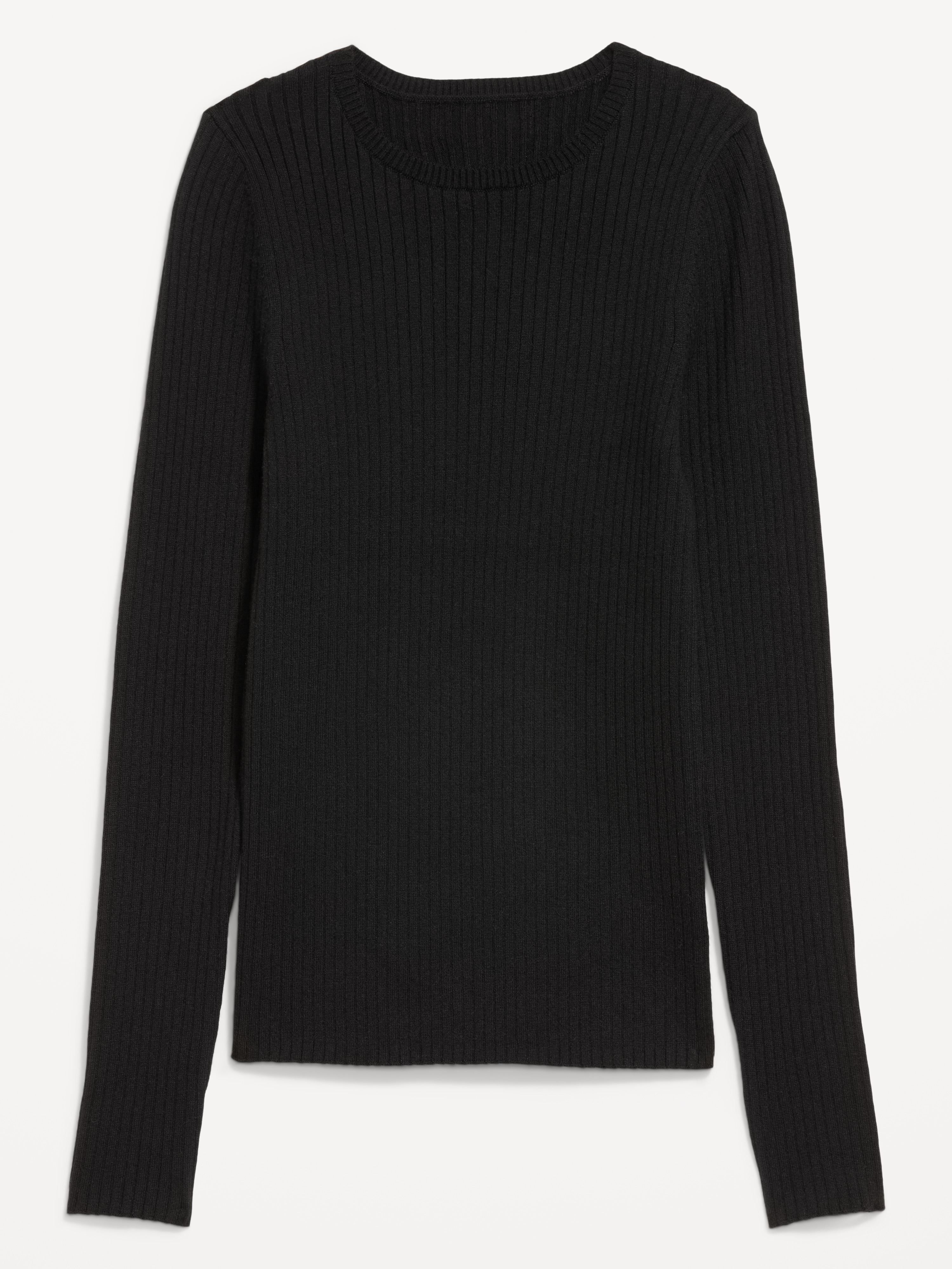 SoSoft Lite Crew-Neck Long-Sleeve Ribbed Sweater - Black Jack - 4