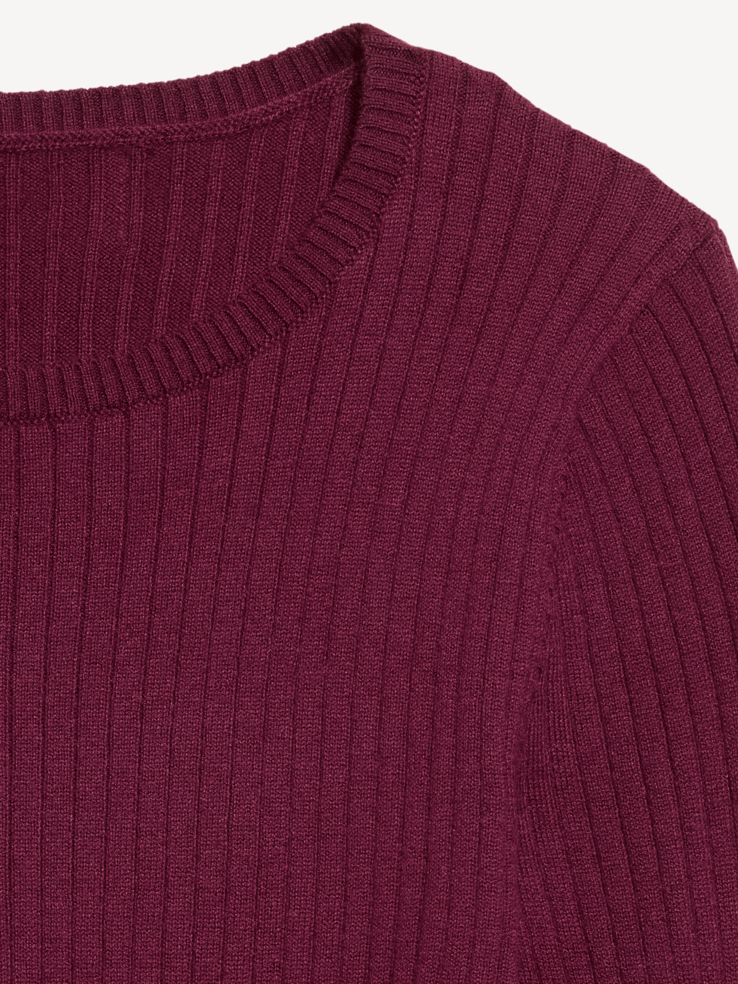 SoSoft Lite Crew-Neck Long-Sleeve Ribbed Sweater - Red Lacquer - 5