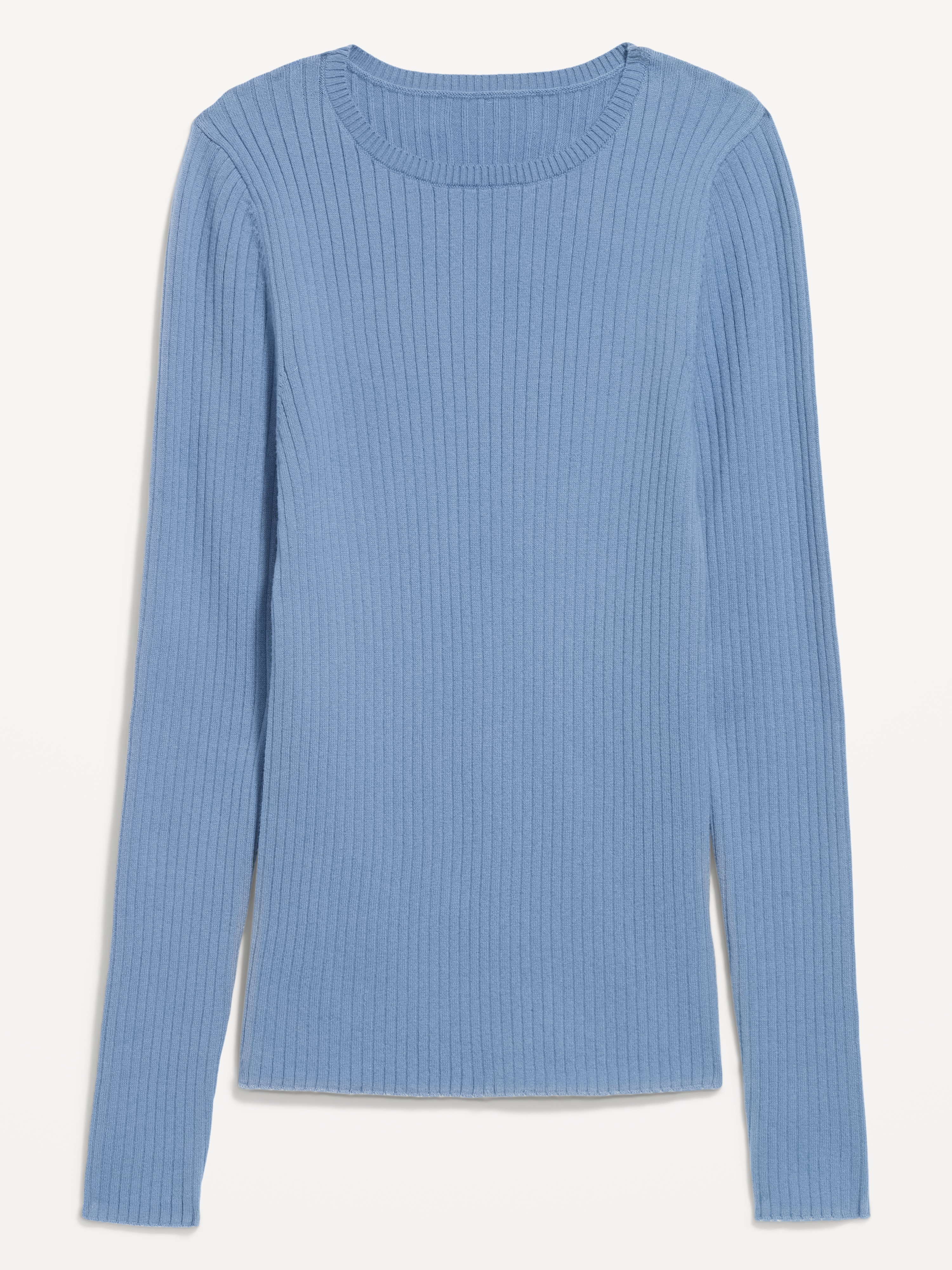 SoSoft Lite Crew-Neck Long-Sleeve Ribbed Sweater - Naturalist Blue - 4