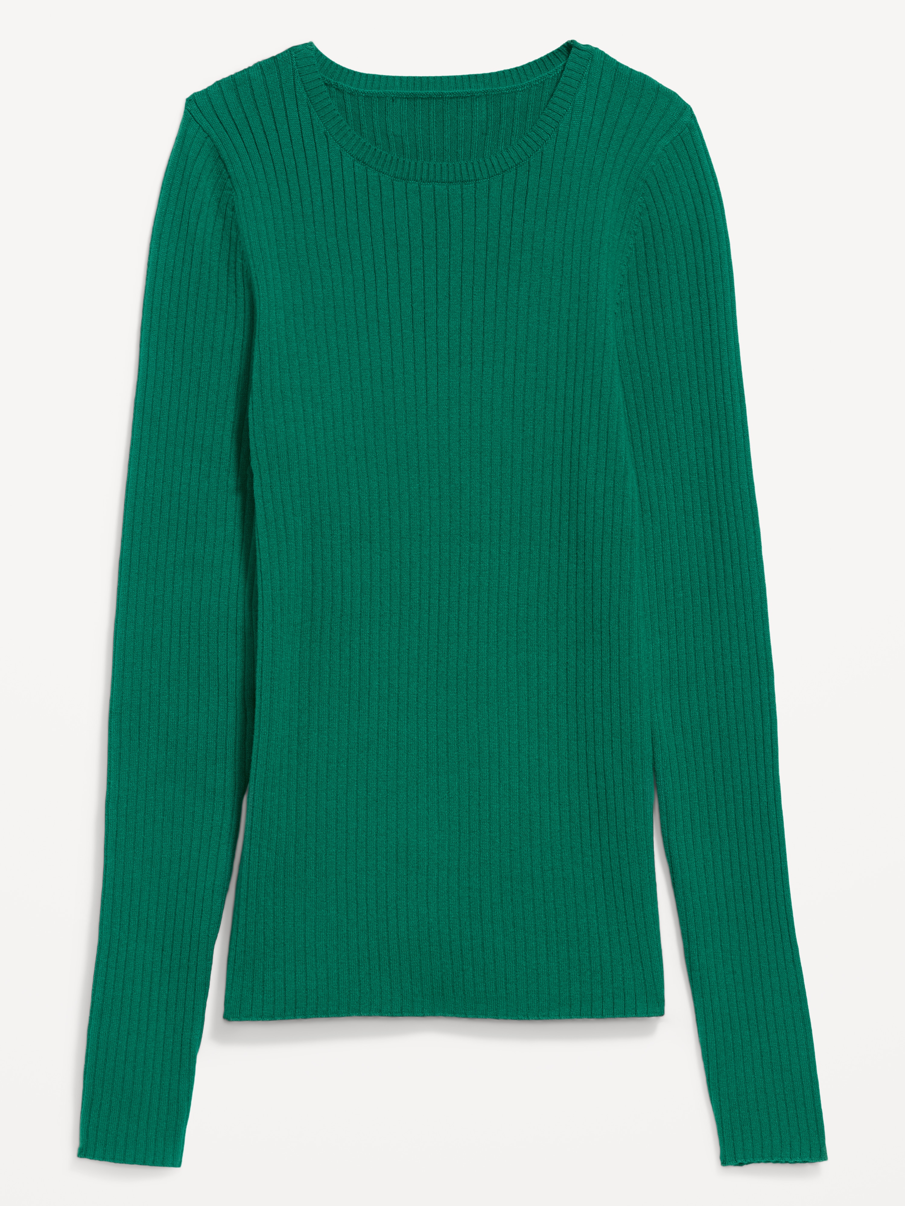 SoSoft Lite Crew-Neck Long-Sleeve Ribbed Sweater - Rainforest Jewel - 4